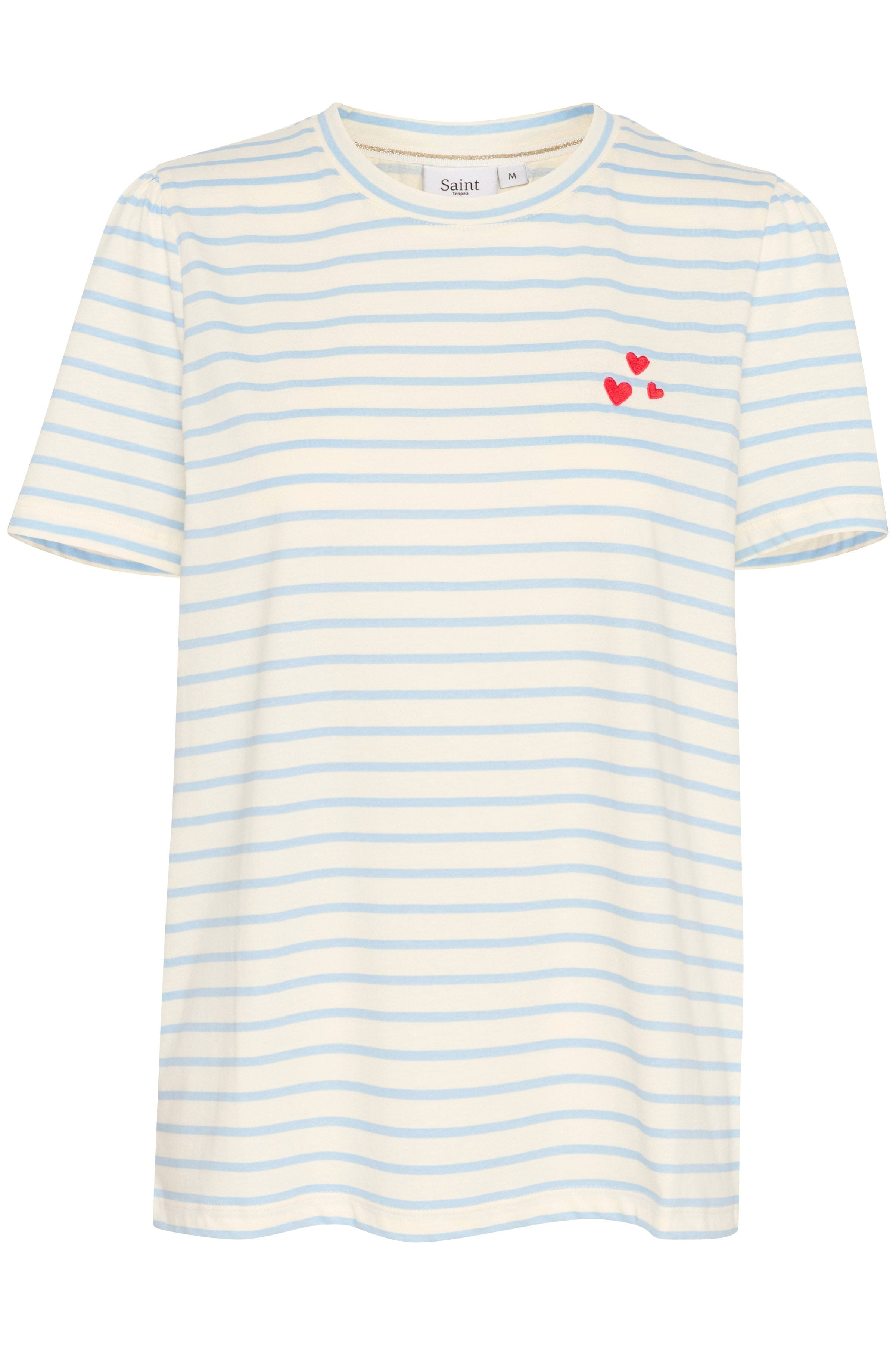 Saint Tropez Jucia T-Shirt - Airy Blue White Stripe
