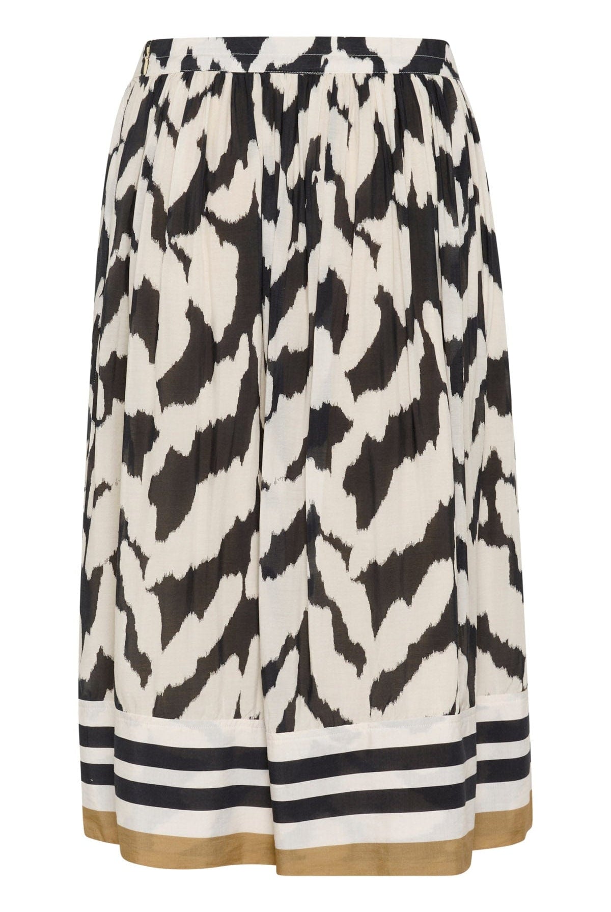 Saint Tropez Kelsie Printed Skirt - Black Monochrome Strokes