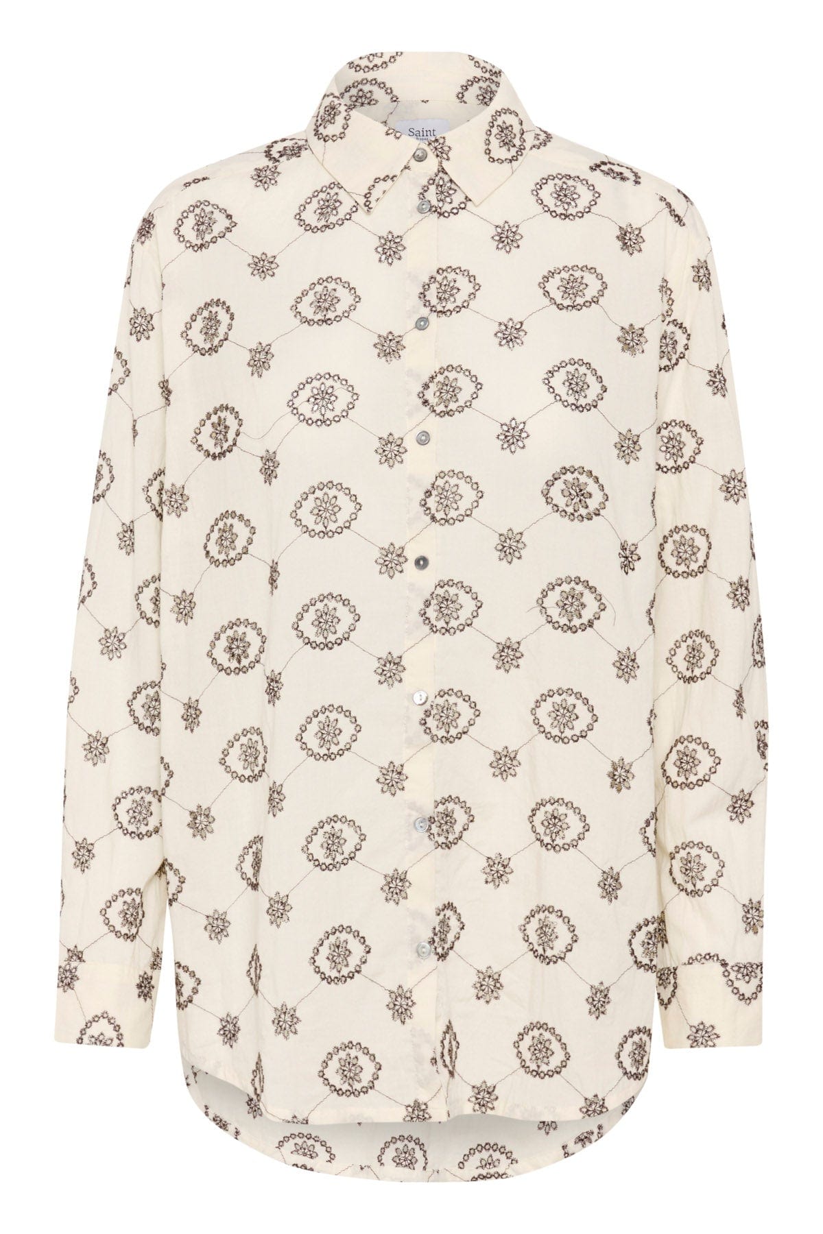 Saint Tropez Kendra Broderie Shirt - Winter White