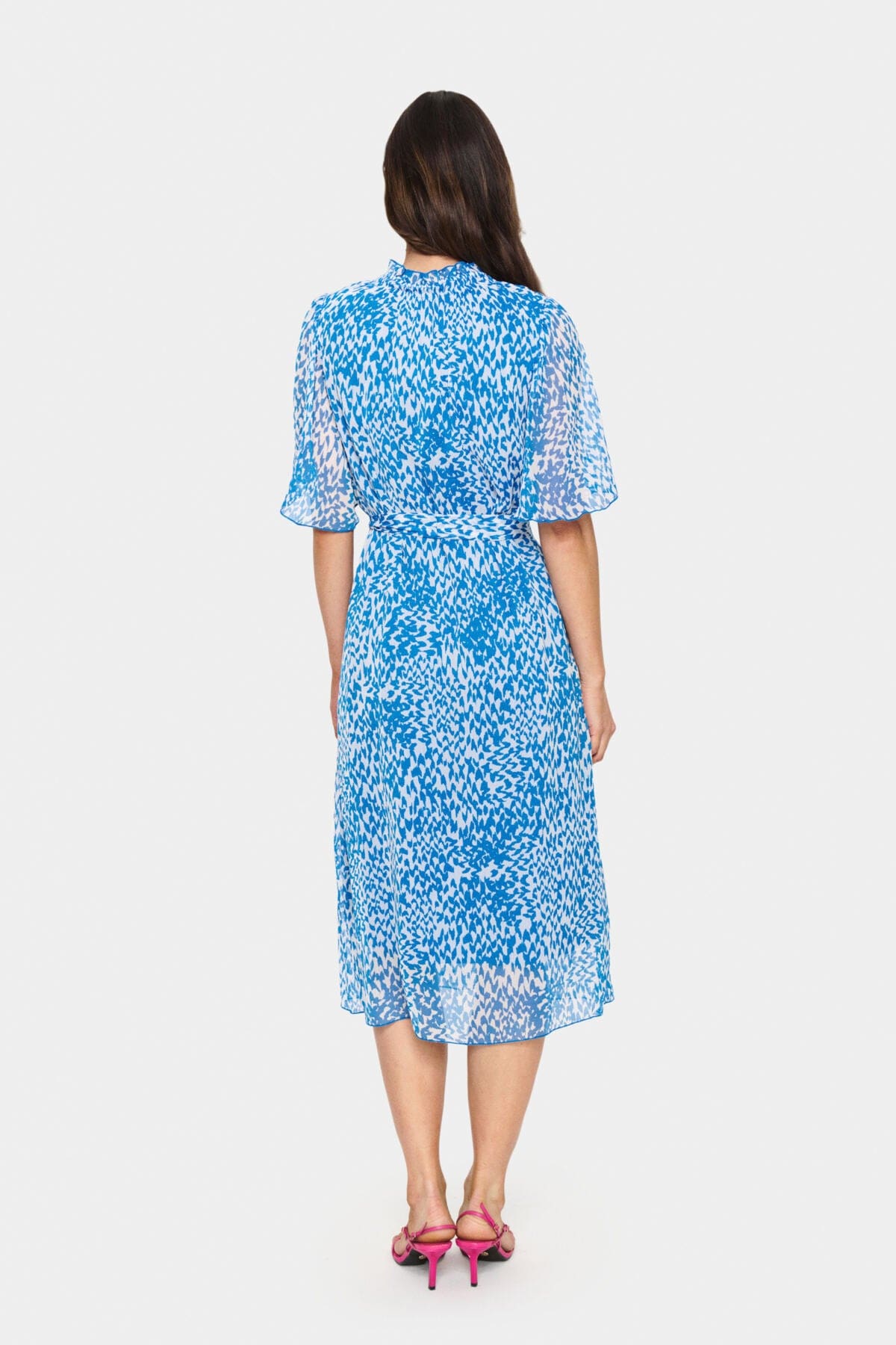 Saint Tropez Kesia Printed Dress - Campanula Soft Zigzag