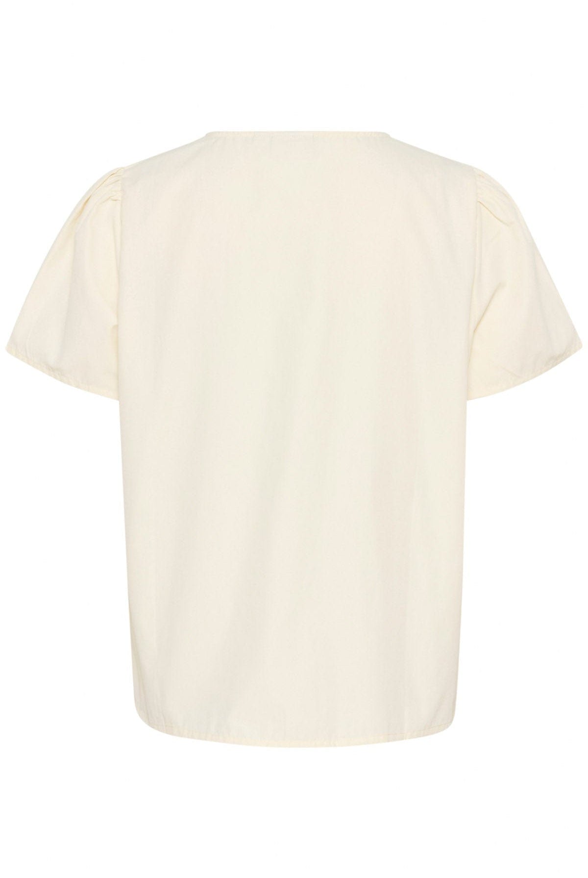 Saint Tropez Kitty Tie Detail Blouse - Winter White