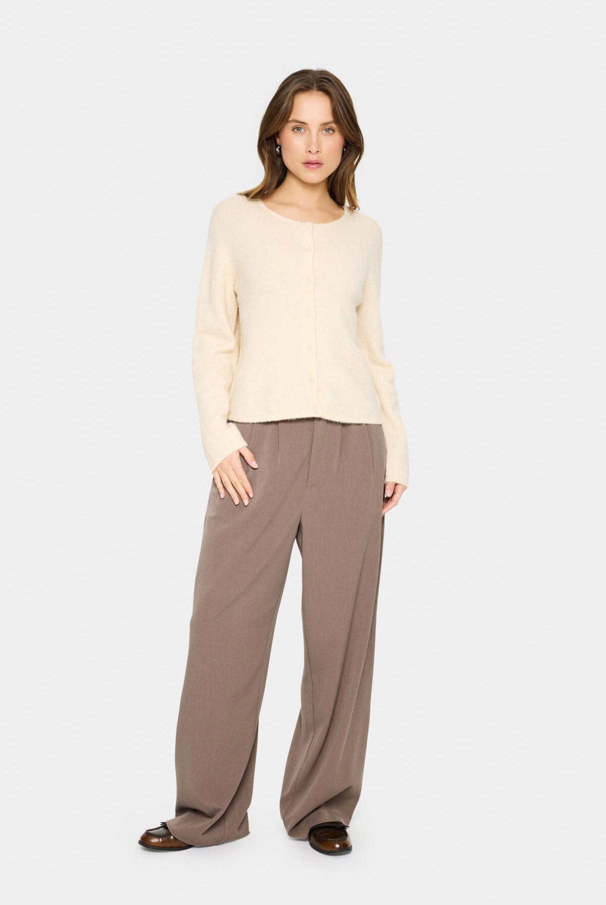 Saint Tropez Larna Cardigan - Fog