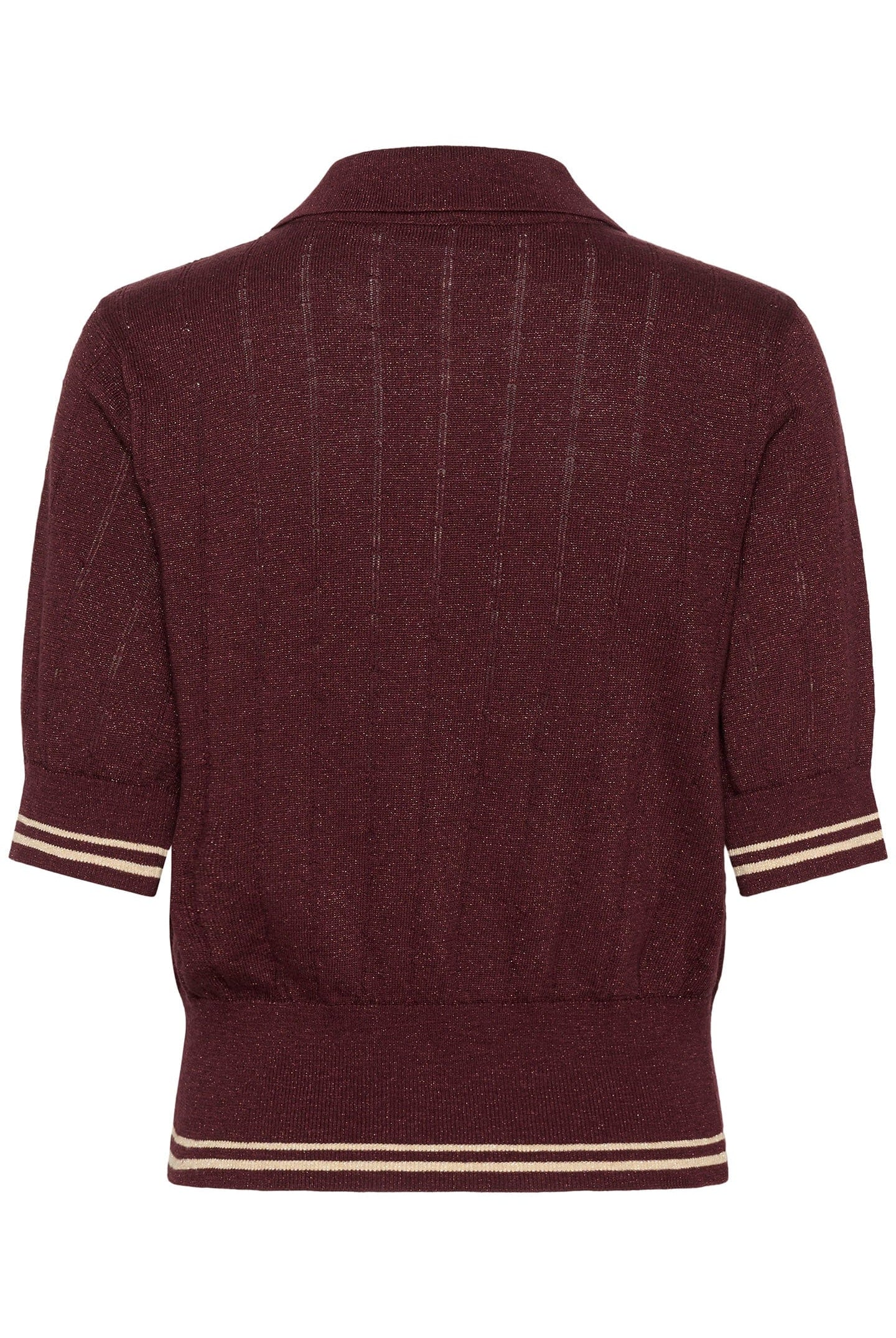 Saint Tropez Leslie Knitted Polo - Decadent Chocolate