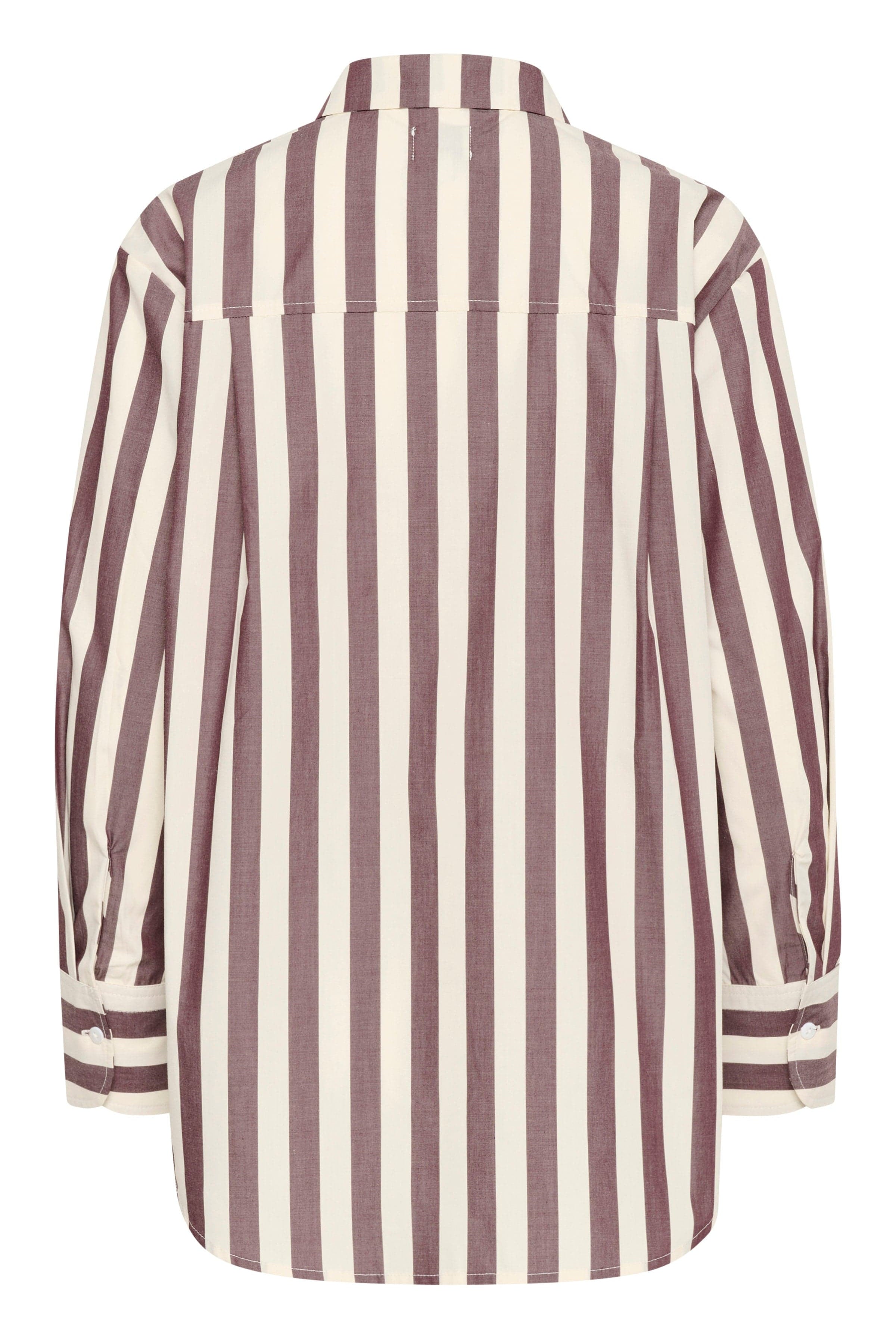 Saint Tropez Lieke Stripe Shirt - Decadent Chocolate Ice Stripe