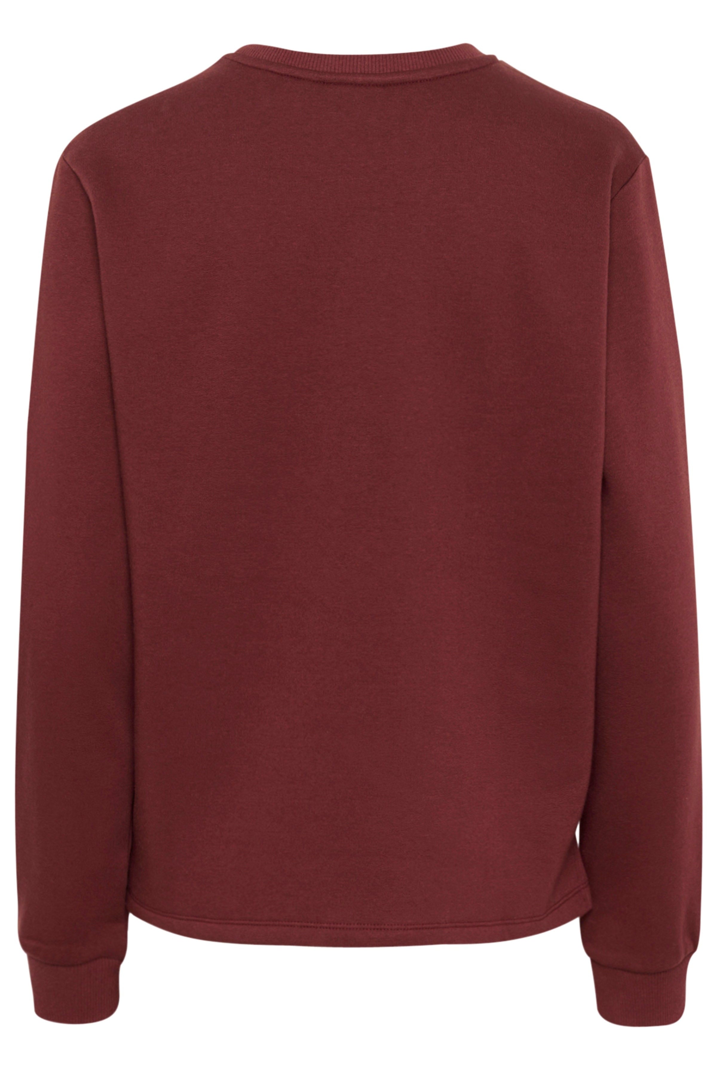 Saint Tropez Lyona Slogan Sweatshirt - Decadent Chocolate