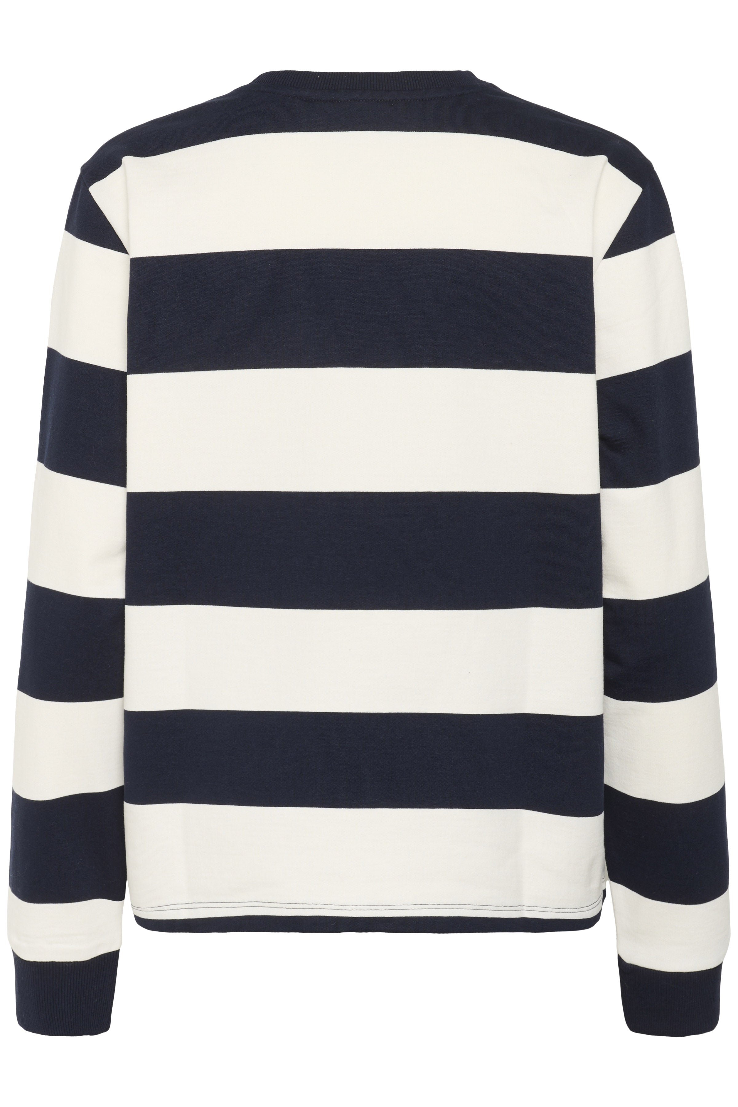 Saint Tropez Majsa Stripe Sweatshirt - Nightsky Ice Block Stripe