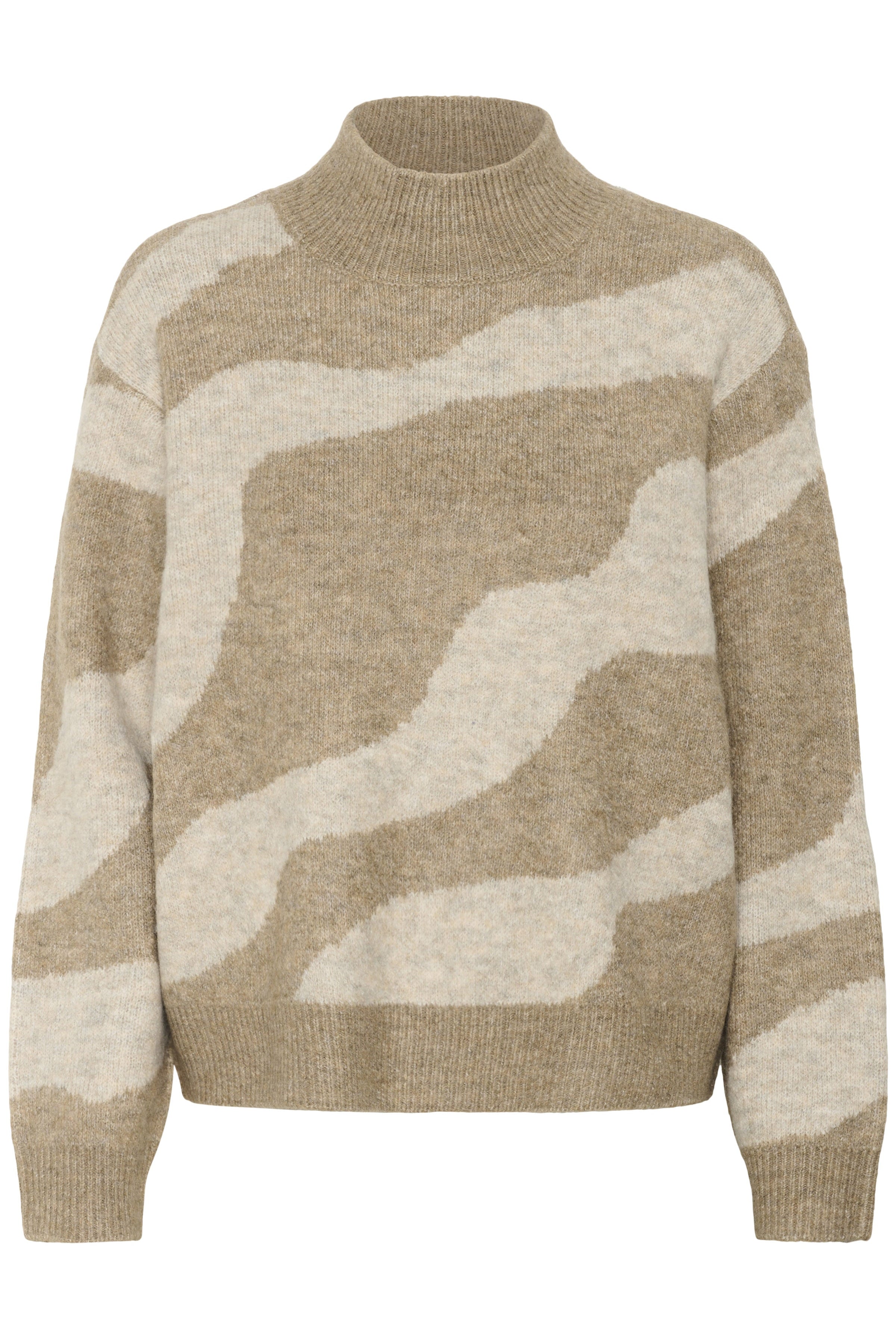 Saint Tropez Mallie Patterned Jumper - Tiger's Eye