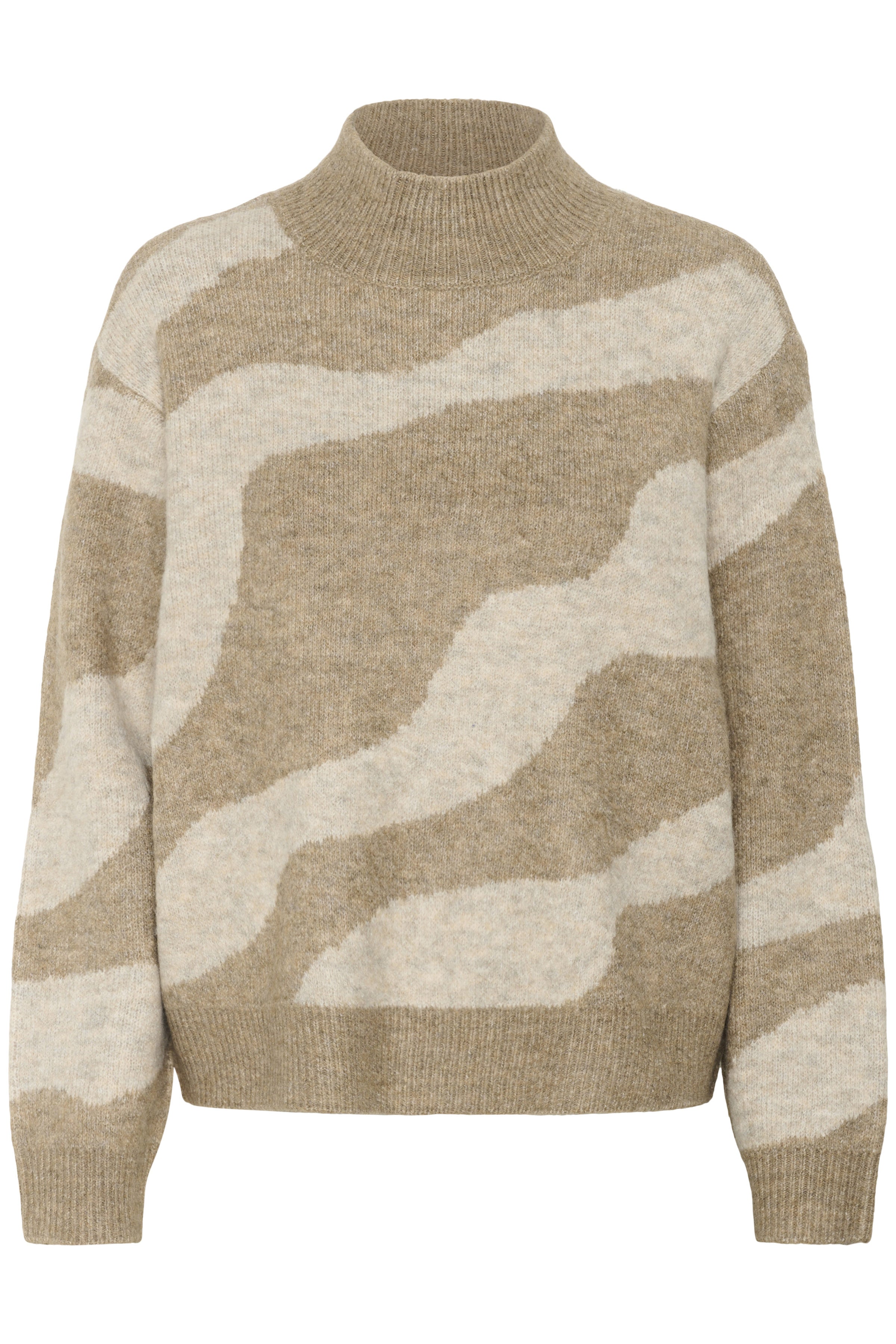 Saint Tropez Mallie Patterned Jumper - Tiger's Eye