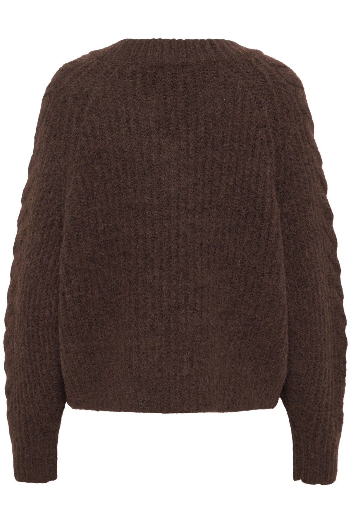 Saint Tropez Manda Cable Detail Jumper - Fondue Fudge Melange