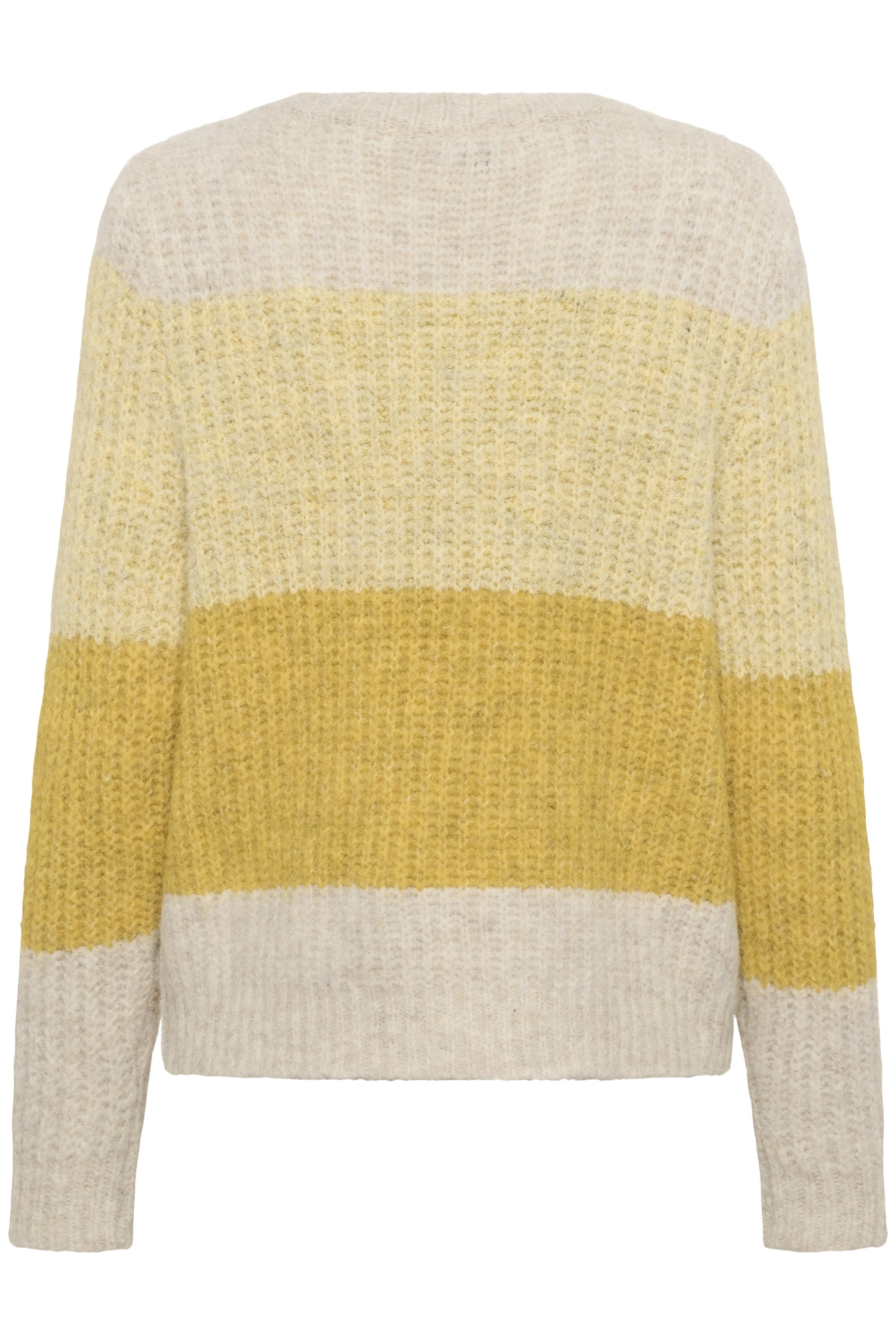 Saint Tropez Mandy Stripe Jumper - Misted Yellow Melange
