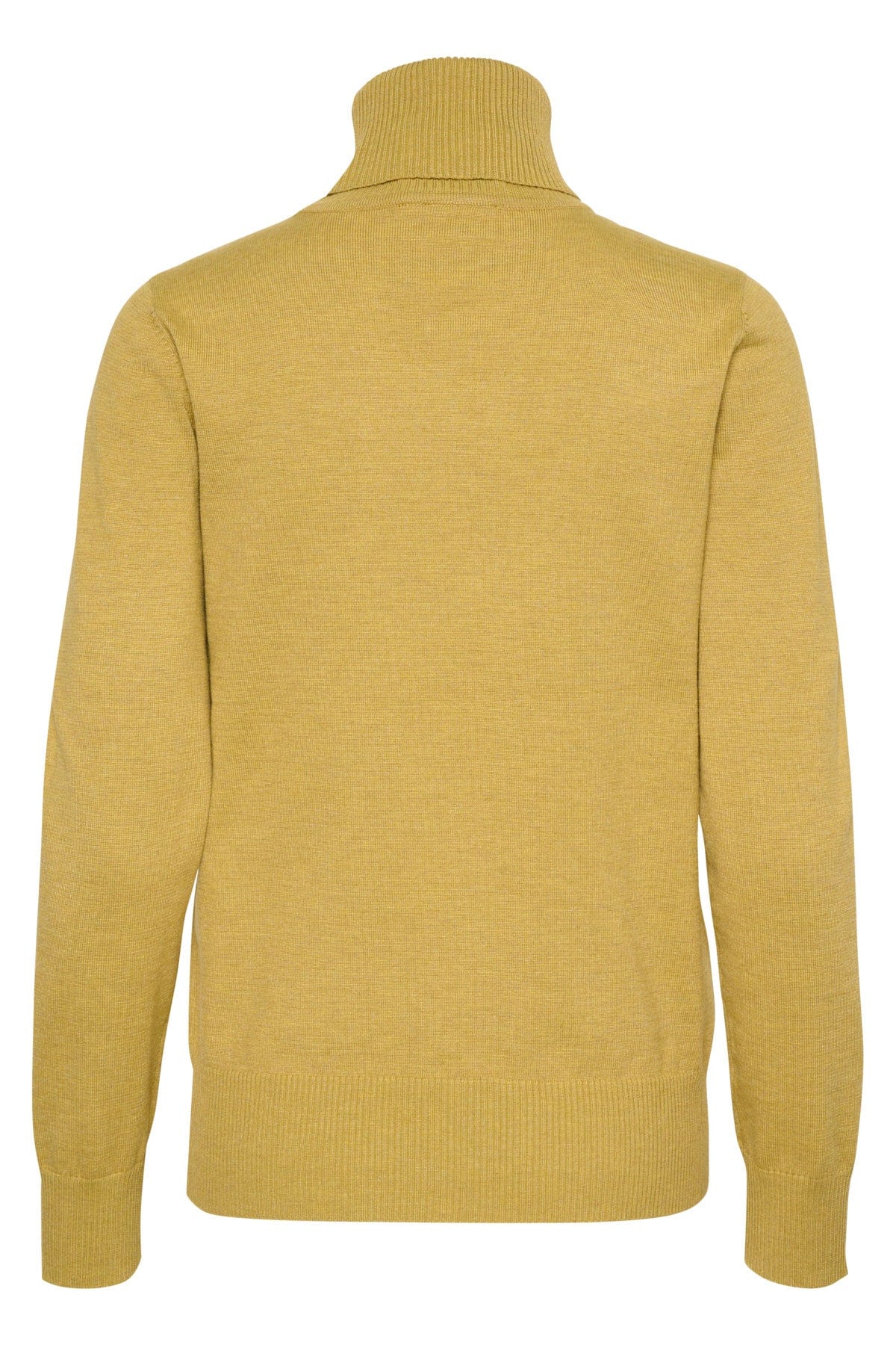 Saint Tropez Mila Knitted Roll Neck Jumper - Burnished Gold Melange