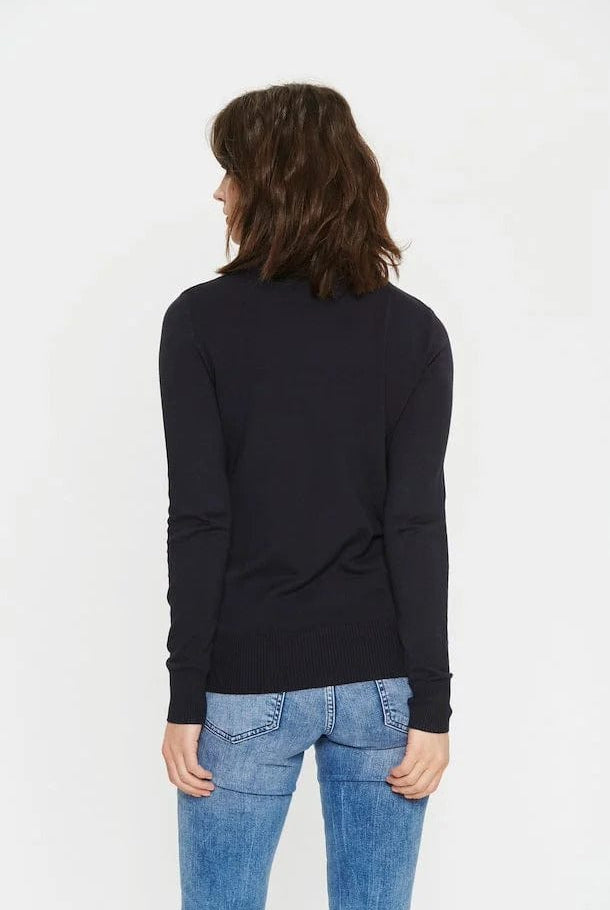 Saint Tropez Mila Knitted Roll Neck Jumper - Night Sky