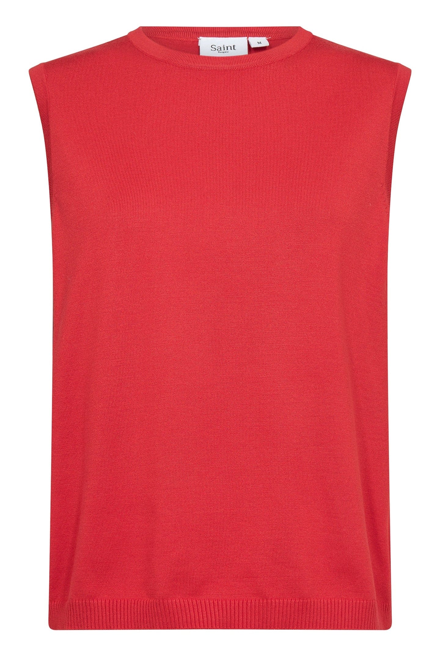Saint Tropez Mila Knitted Vest - Flame Scarlet