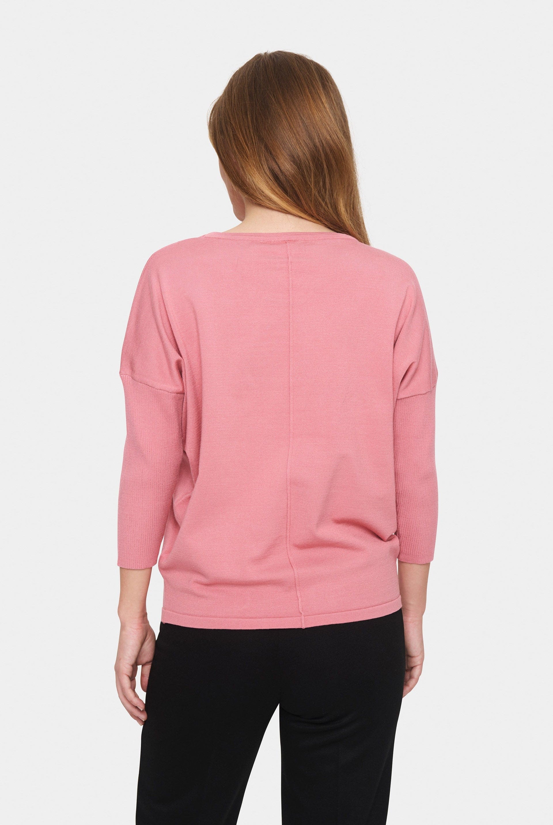 Saint Tropez Mila Round Neck Jumper - Brandied Apricot