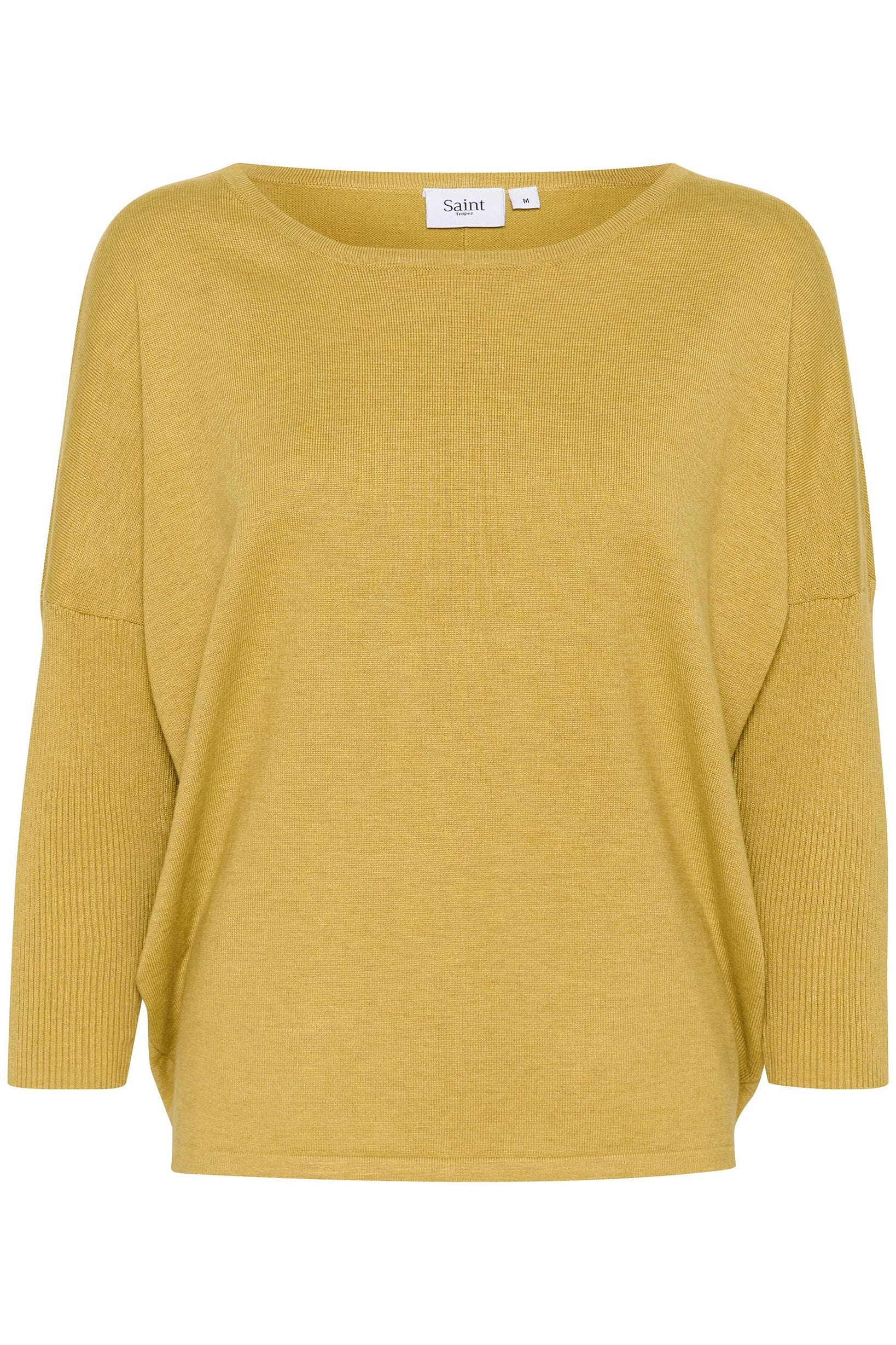 Saint Tropez Mila Round Neck Jumper - Burnished Gold Melange