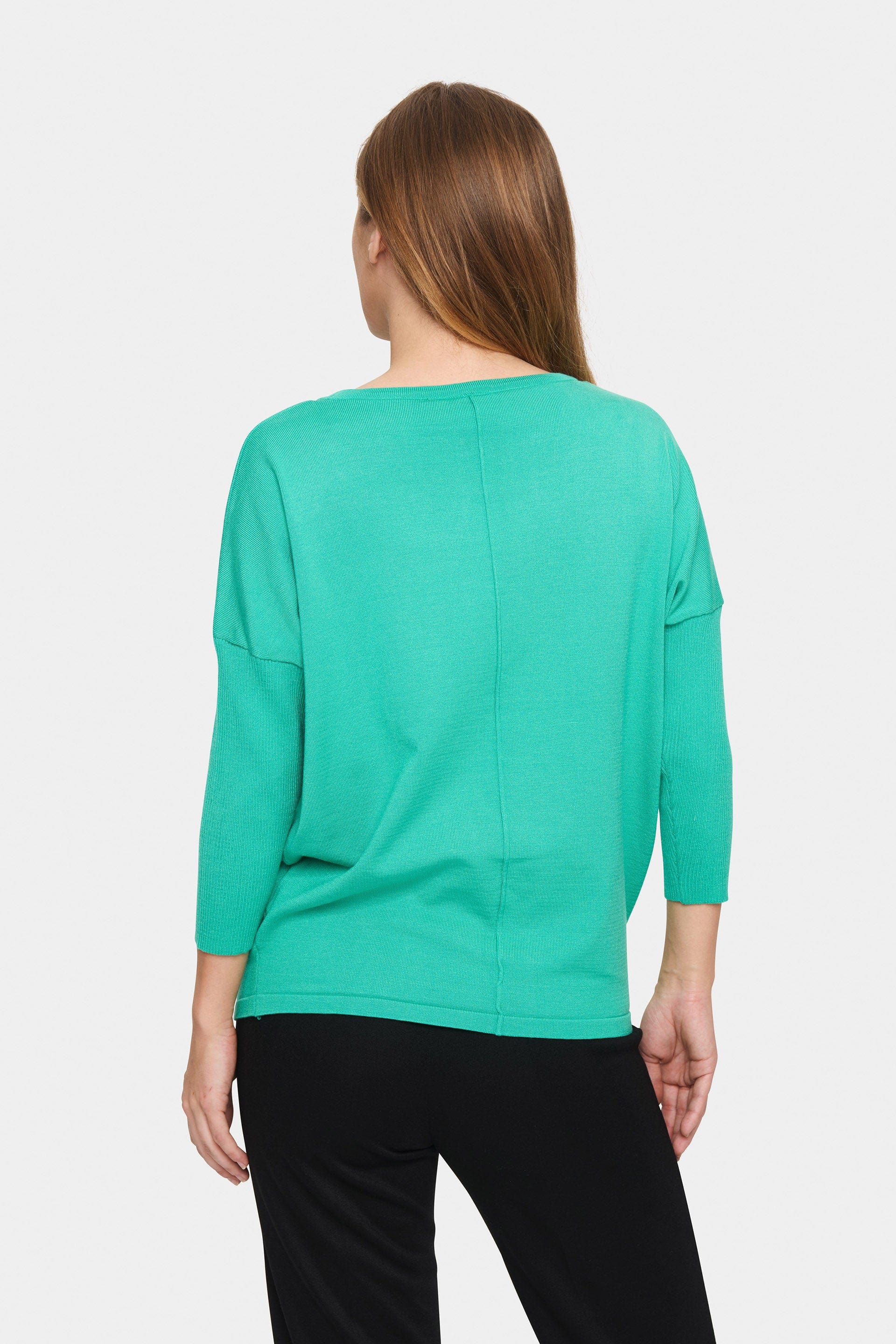 Saint Tropez Mila Round Neck Jumper - Gumdrop Green