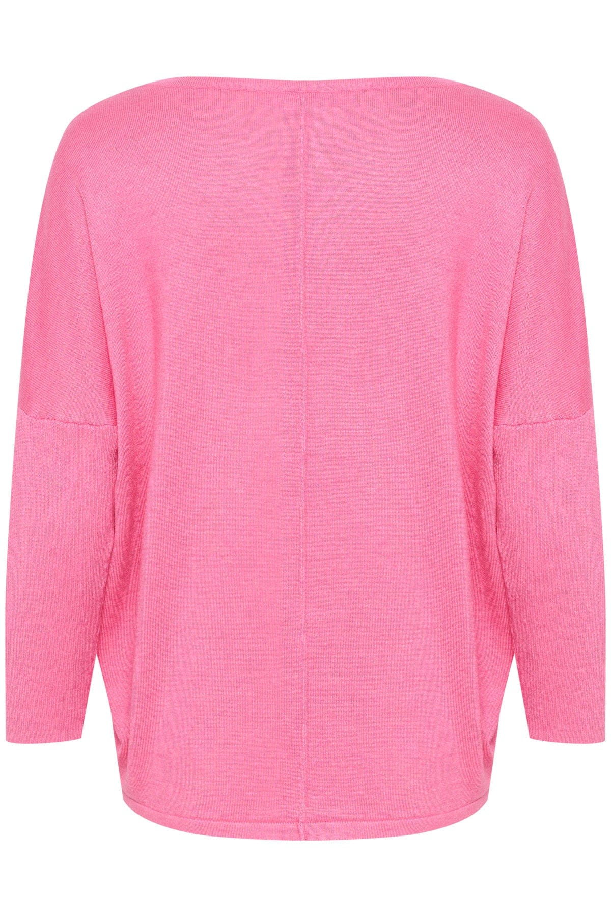 Saint Tropez Mila Round Neck Jumper - Pink Cosmos Melange