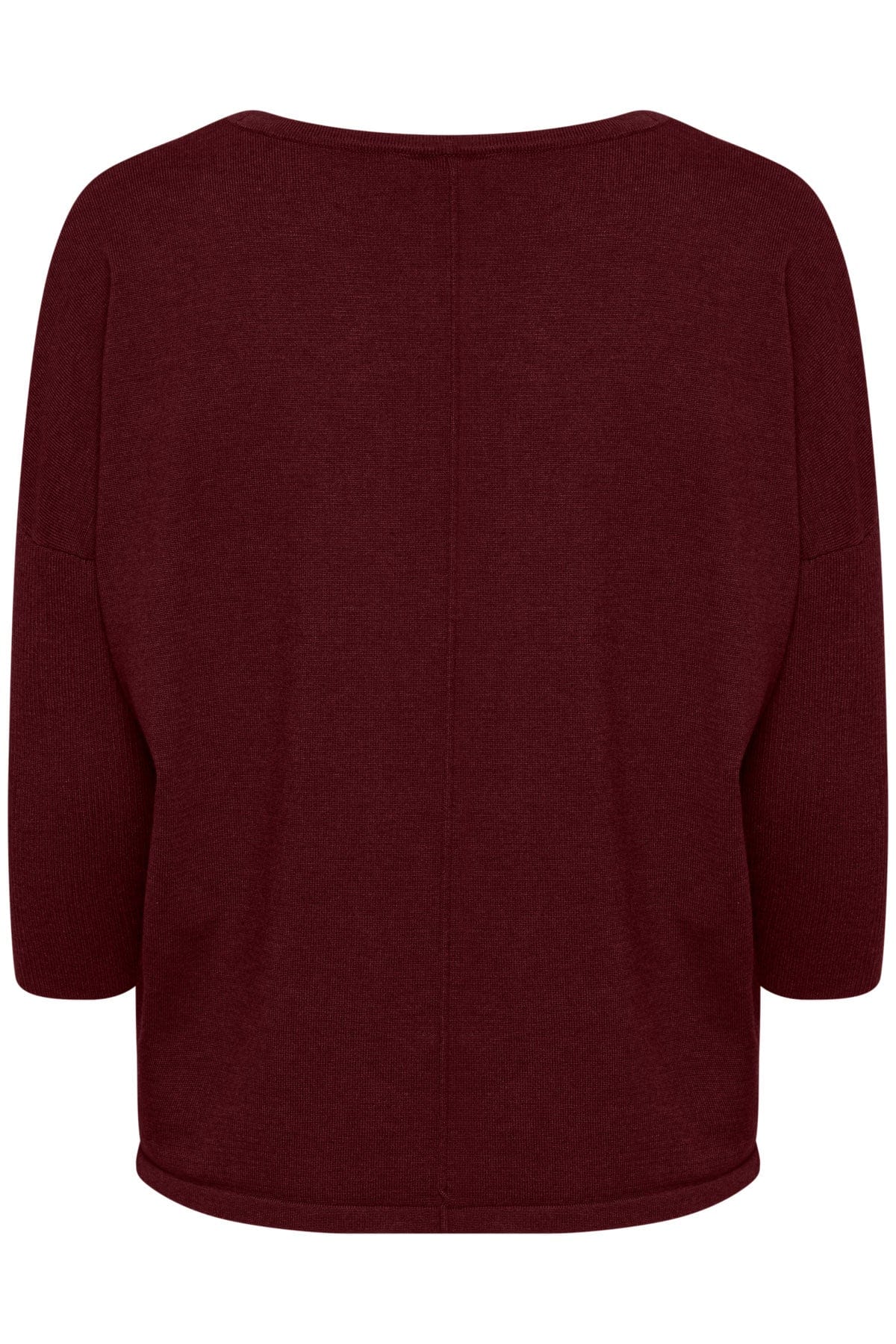 Saint Tropez Mila Round Neck Jumper - Tawny Port Melange
