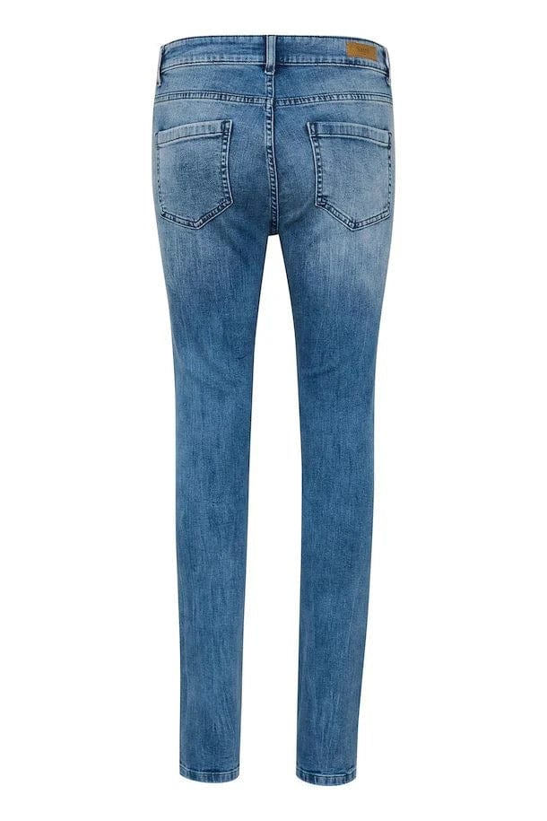 Saint Tropez Molly Slim Jeans - Light Blue Denim