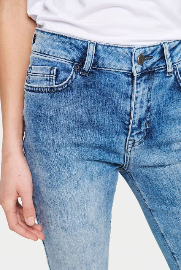 Saint Tropez Molly Slim Jeans - Light Blue Denim