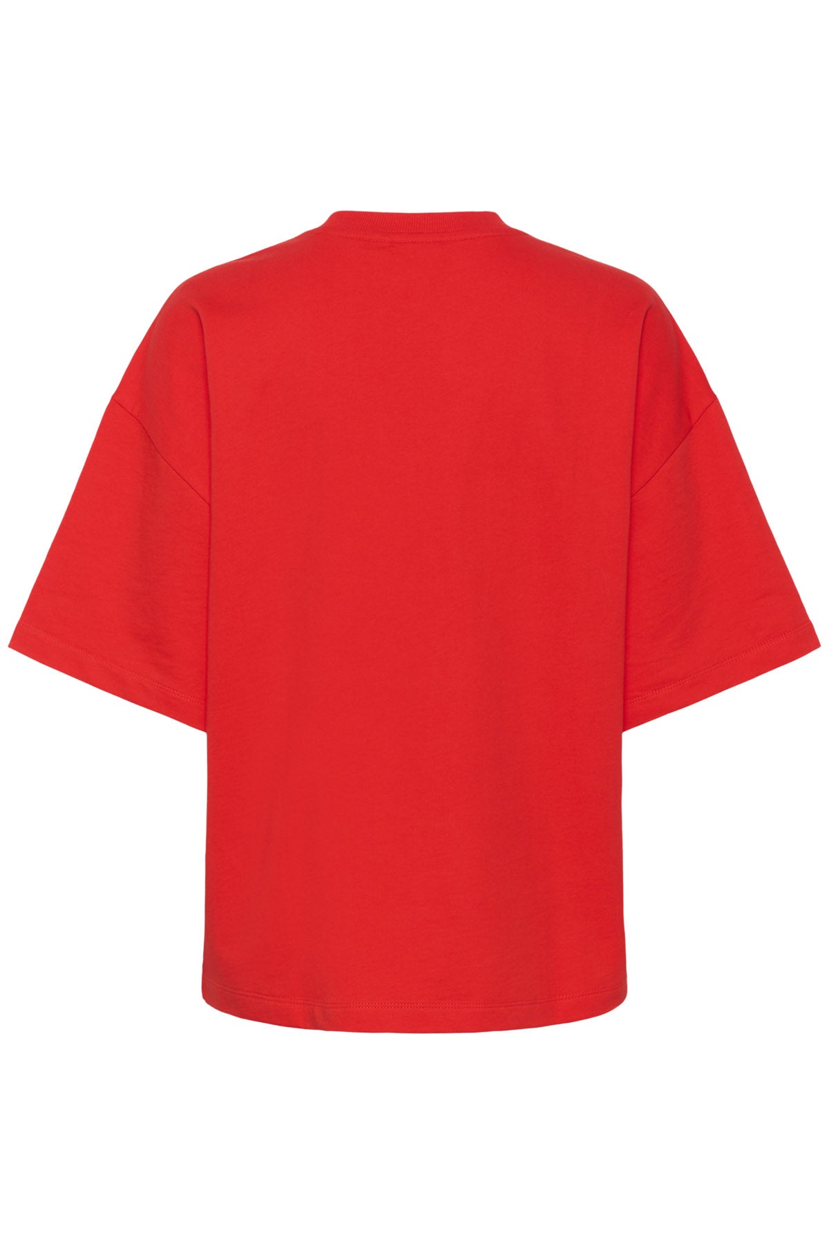Saint Tropez Panna Organic Cotton T-Shirt - Fiery Red