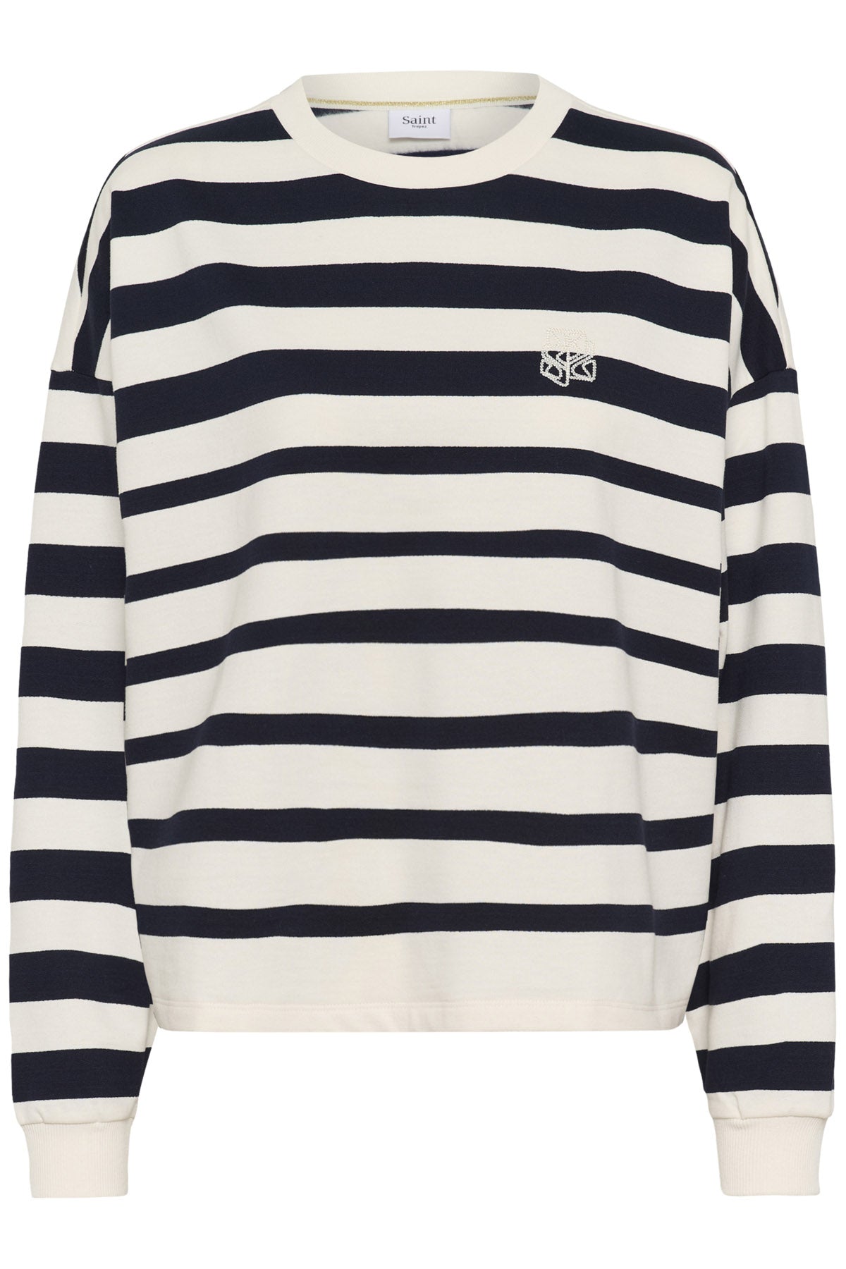 Saint Tropez Philene Sweatshirt - Nightsky Irregular Stripe