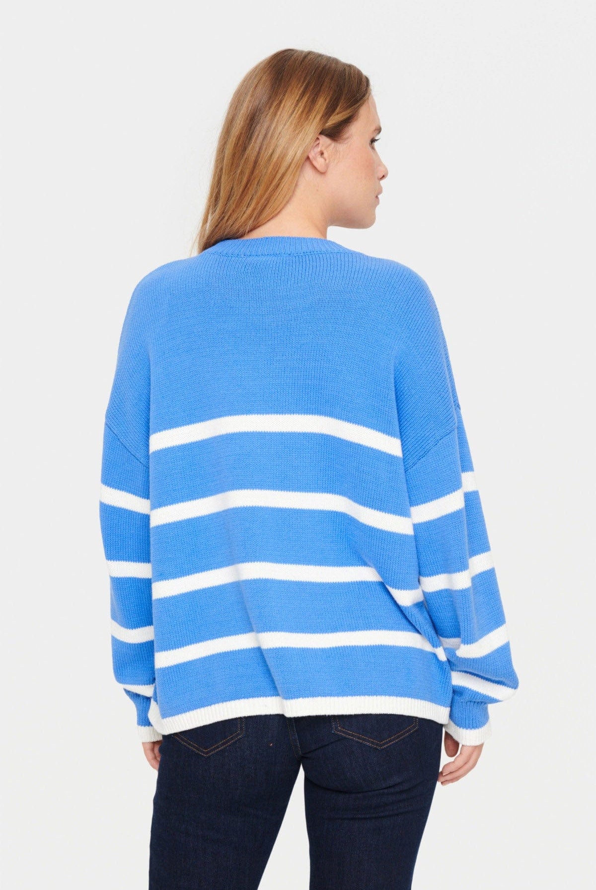 Saint Tropez Terna Stripe Jumper - Ultramarine