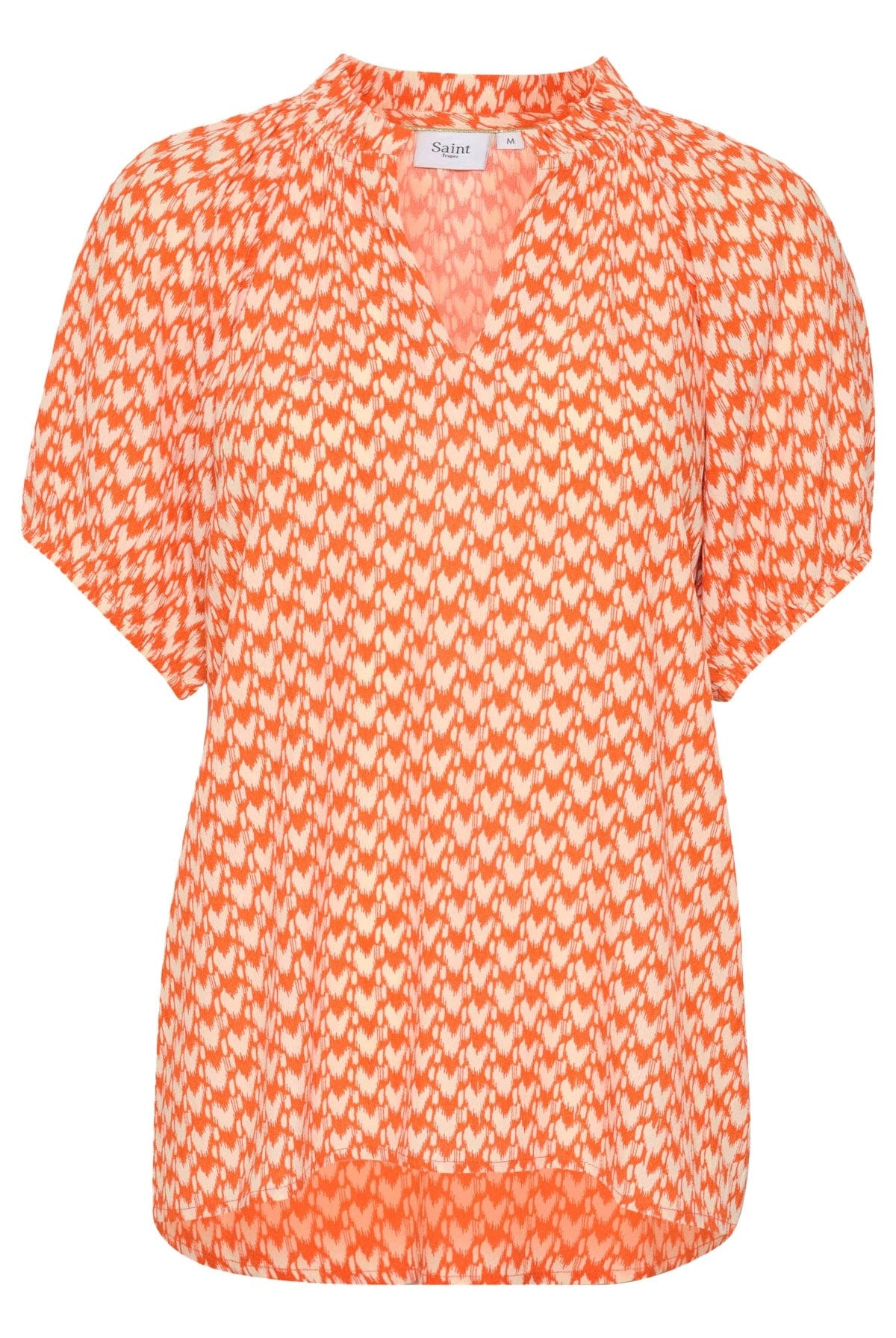 Saint Tropez Tessa Short Sleeve Blouse - Tigerlily Graphic