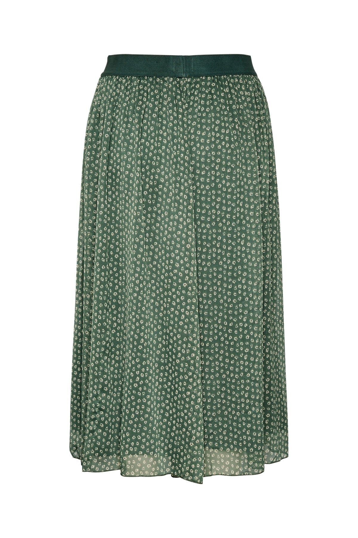 Saint Tropez Toral Midi Skirt - Dark Forest Mini Flower Shadow
