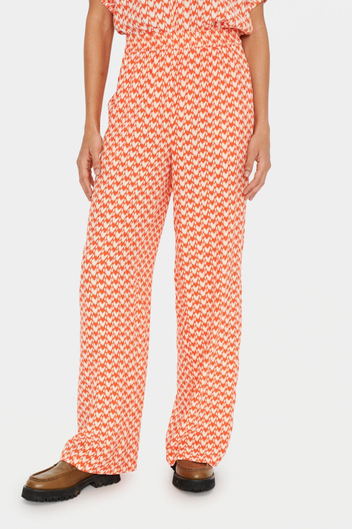 Saint Tropez Uri Wide Leg Trousers - Tigerlily Graphic