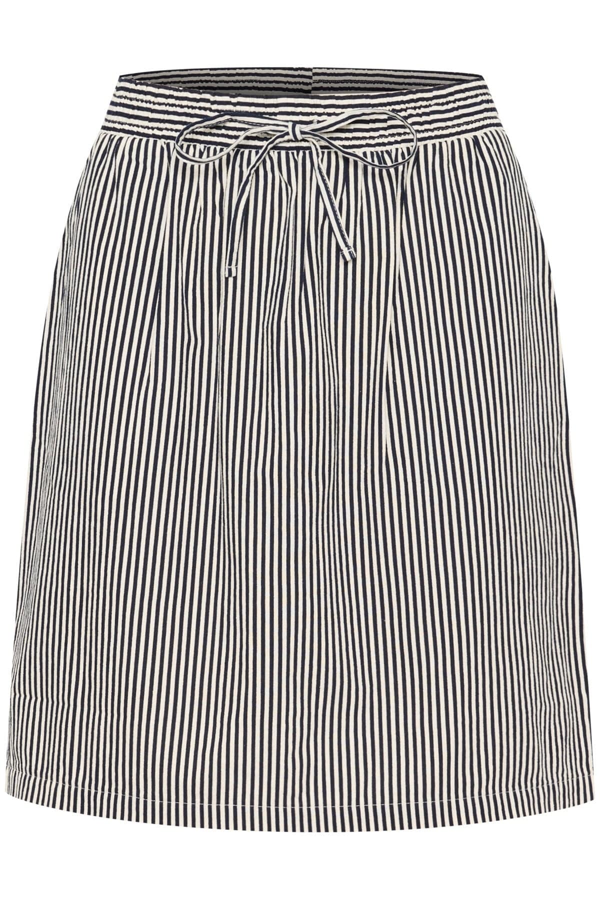 Saint Tropez Zalinda Cotton Stripe Skirt - Ice Nightsky Stripe
