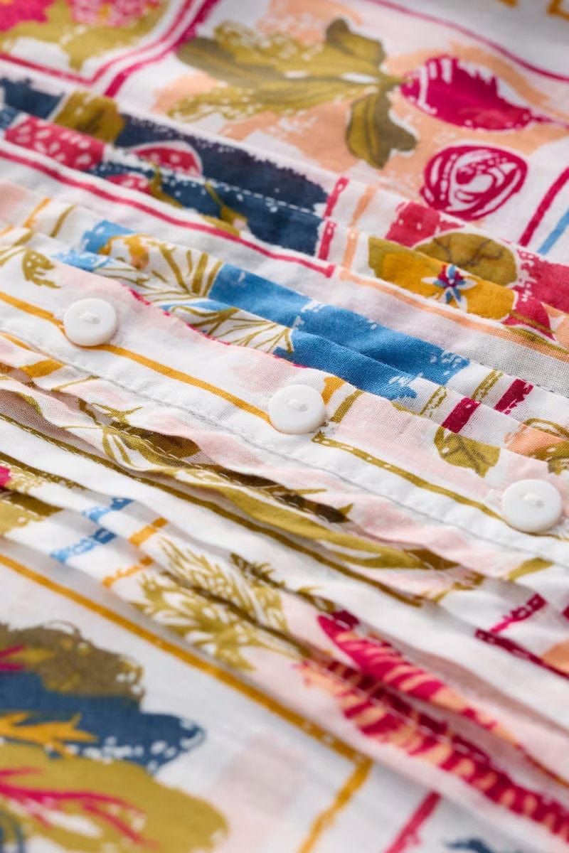 Seasalt 3/4 True Letter Midi Dress - Seed Pack Sketch Chalk