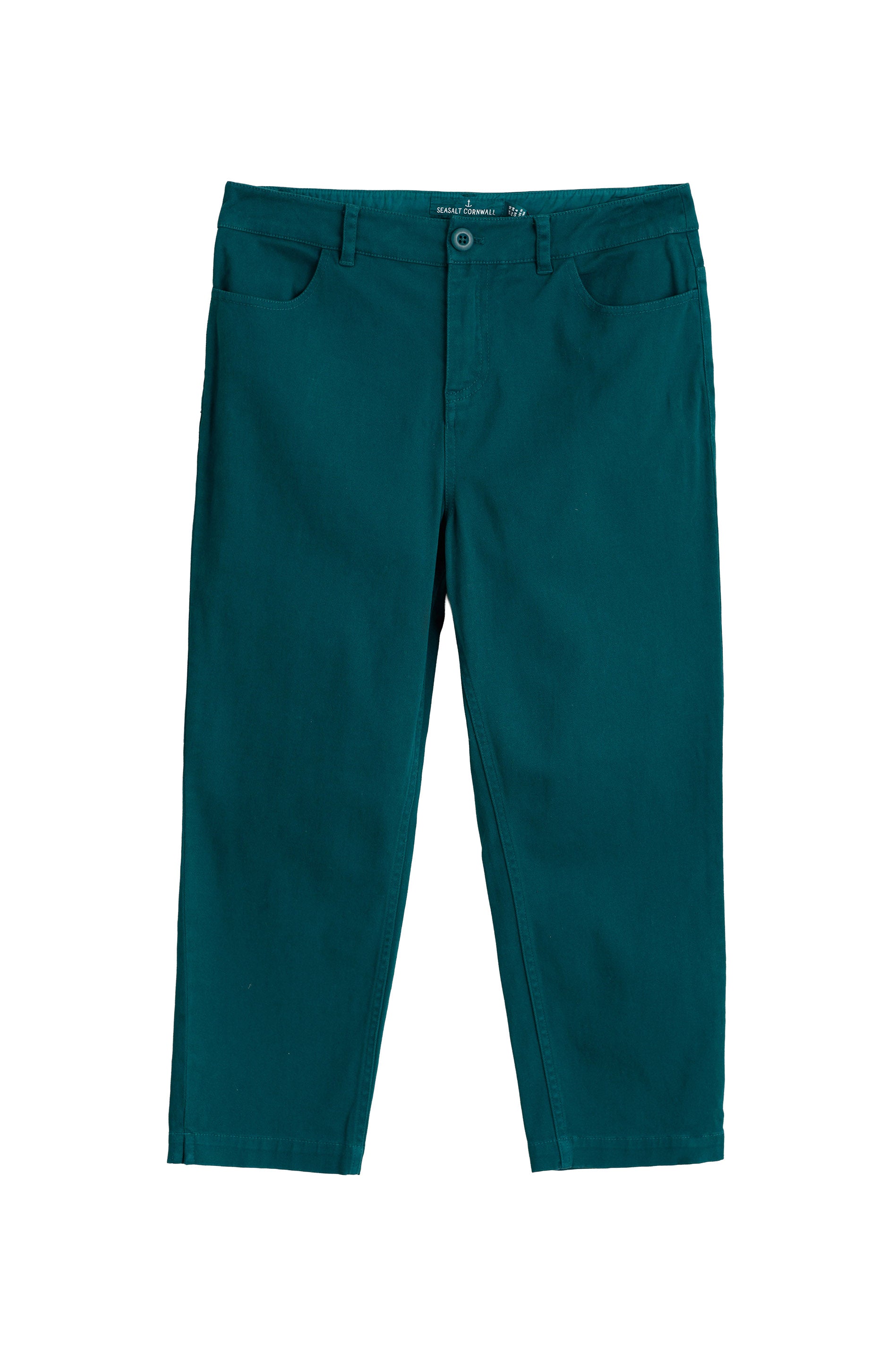 Seasalt Albert Quay Slim Leg Cropped Trousers - Dark Wreckage