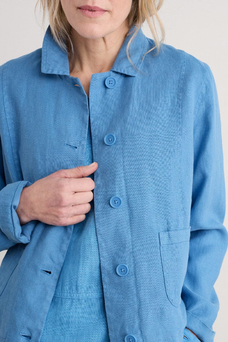 Seasalt Arame Linen Jacket - Clear Sky
