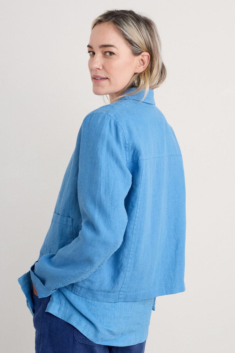 Seasalt Arame Linen Jacket - Clear Sky