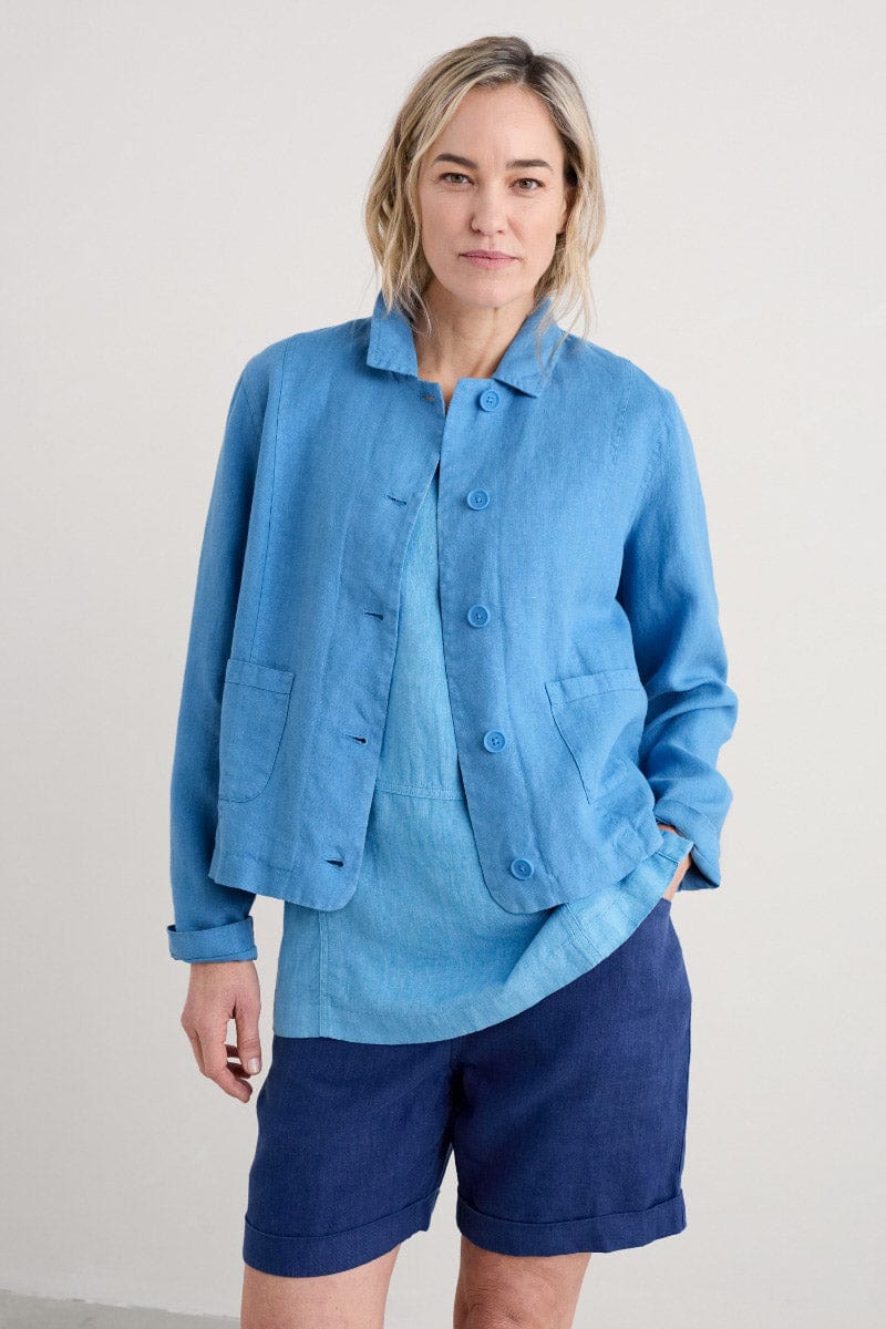 Seasalt Arame Linen Jacket - Clear Sky