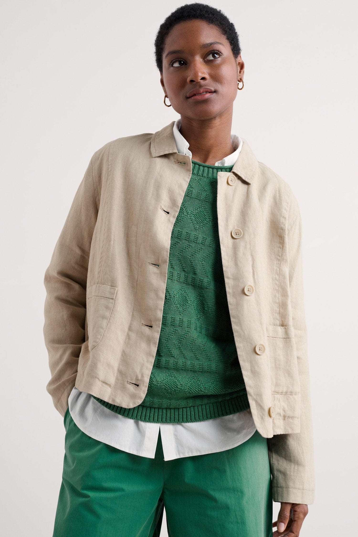 Seasalt Arame Linen Jacket - Whelk