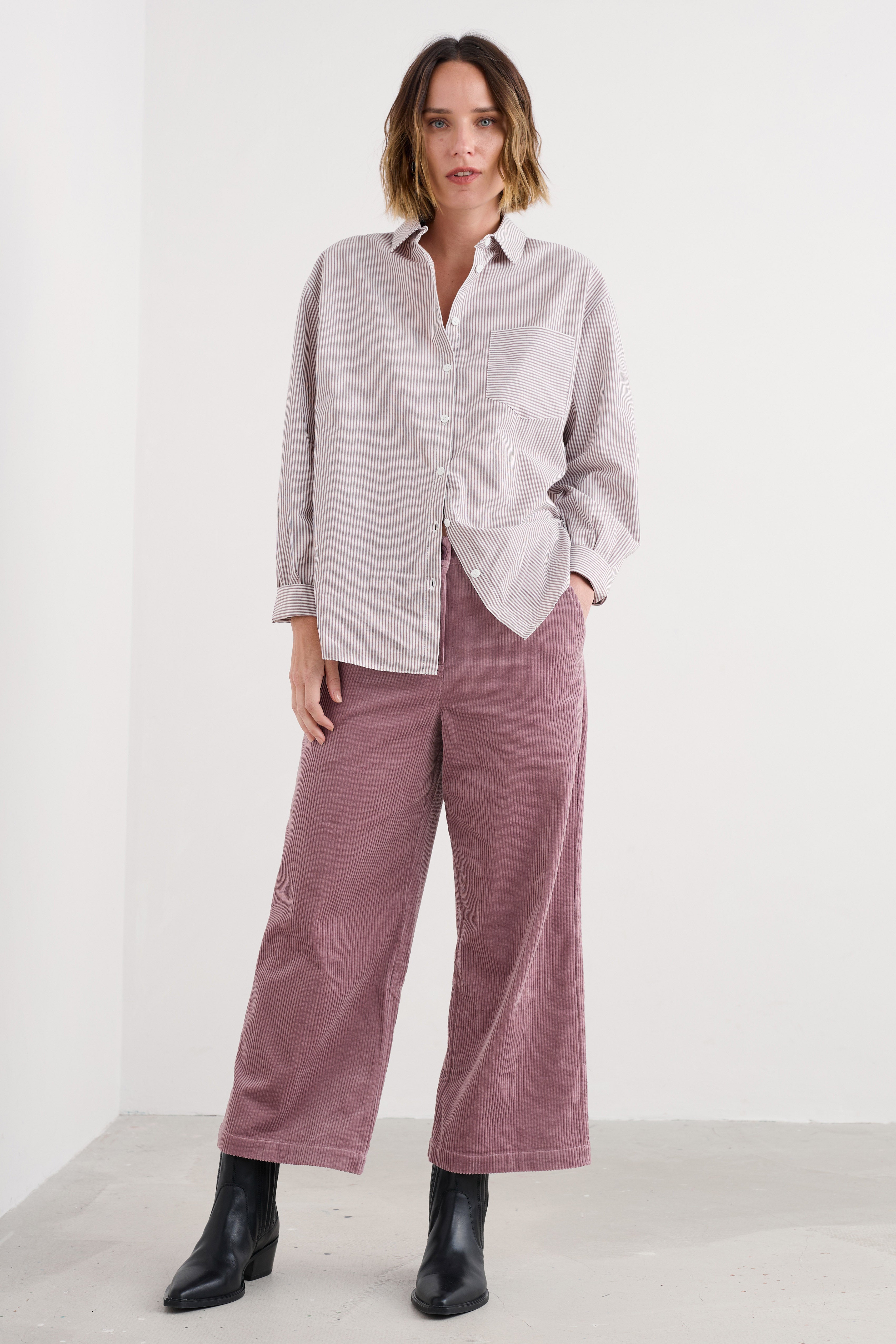 Seasalt Asphodel Cord Trousers - Elderberry