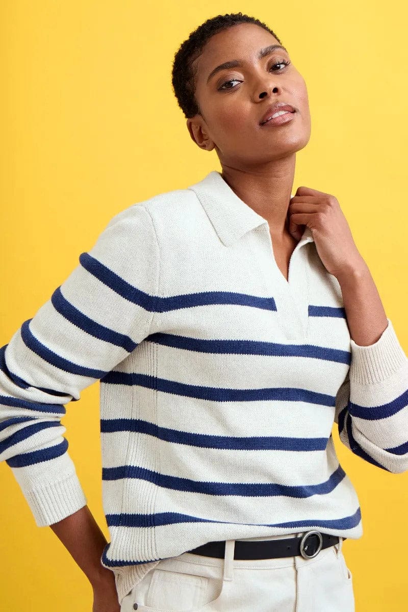 Seasalt Barbizan Collared Jumper - Veneer Ecru Island