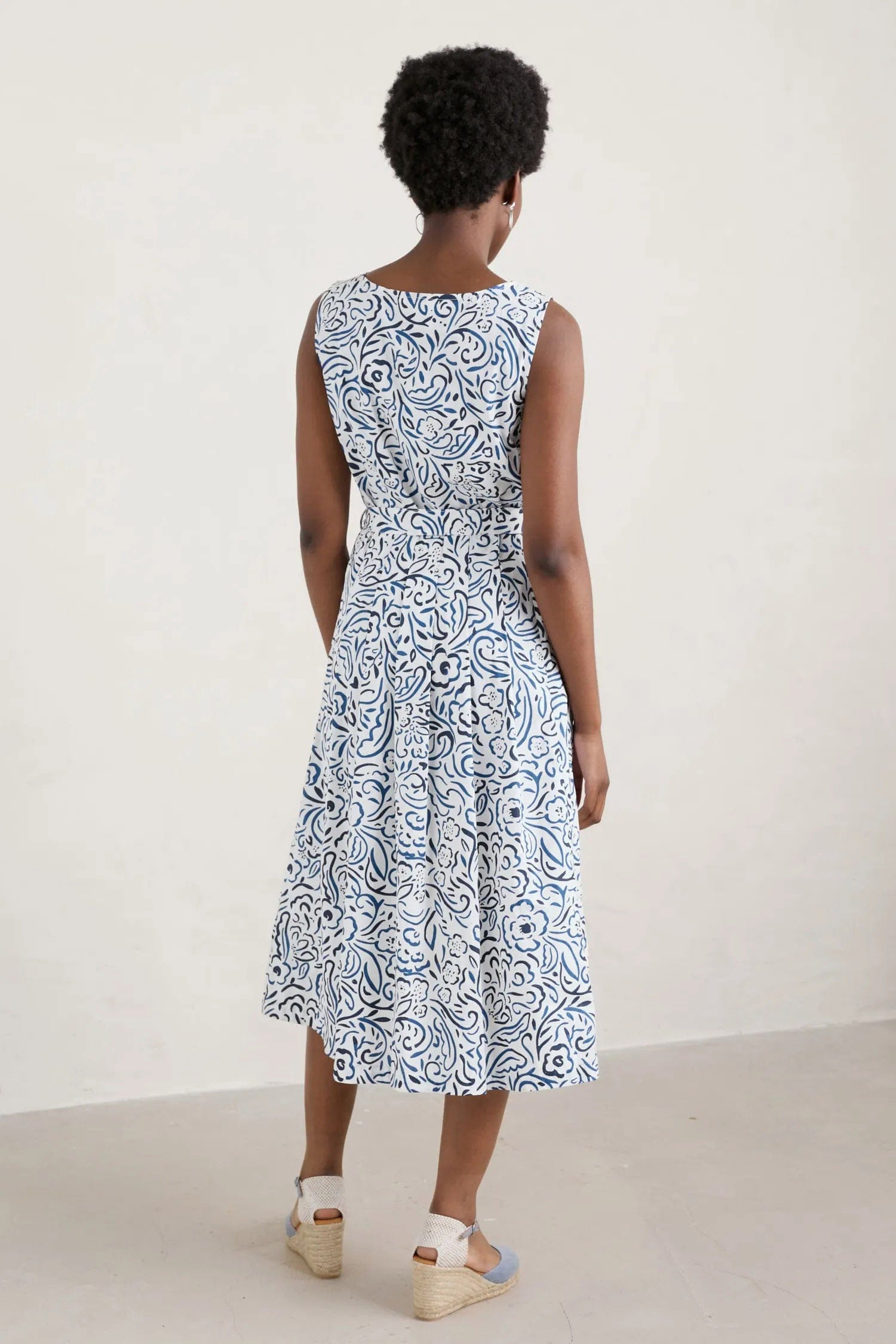 Seasalt Belle Dress - Foliage Doodle Chalk