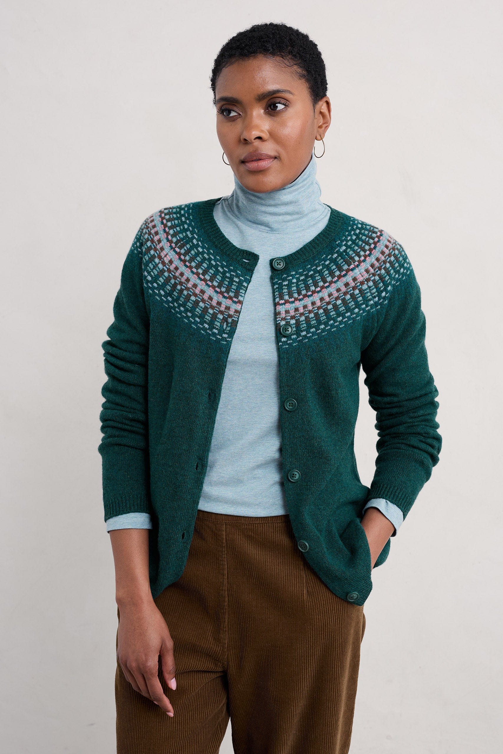 Seasalt Berlewen Cardigan - River Spring Loch Creek Multi