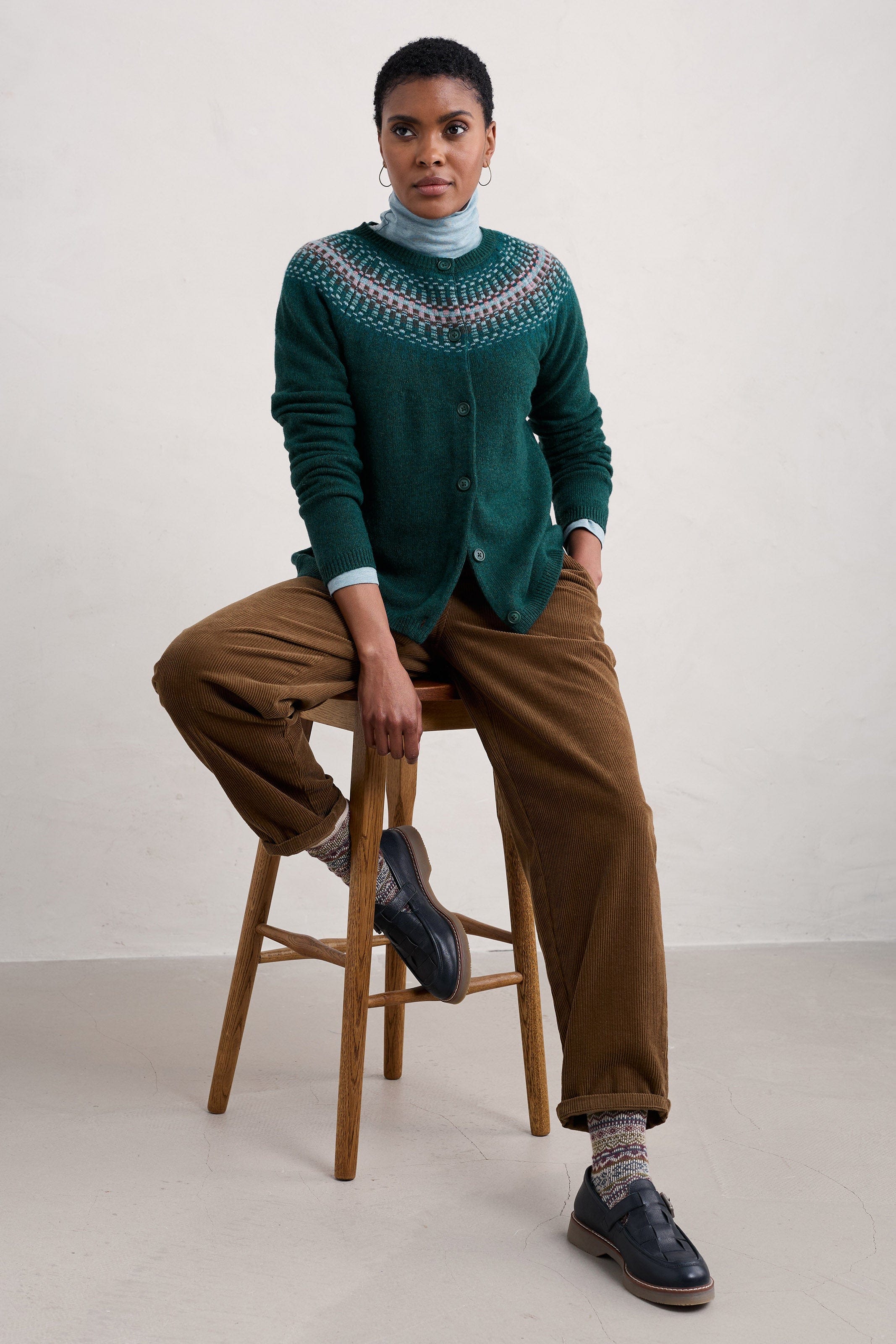 Seasalt Berlewen Cardigan - River Spring Loch Creek Multi