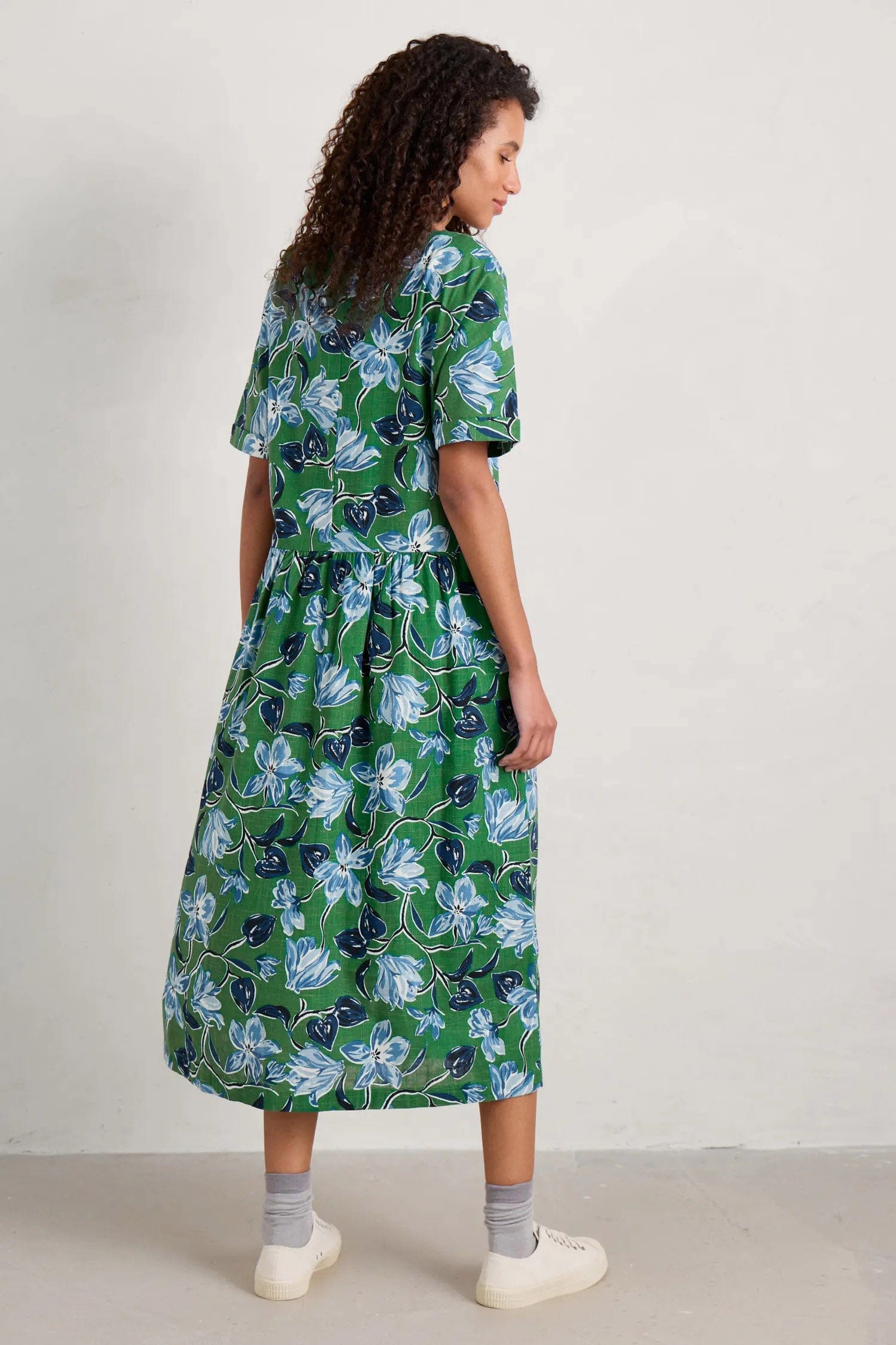Seasalt Brouse Organic Cotton Dress - Cyclamen Island