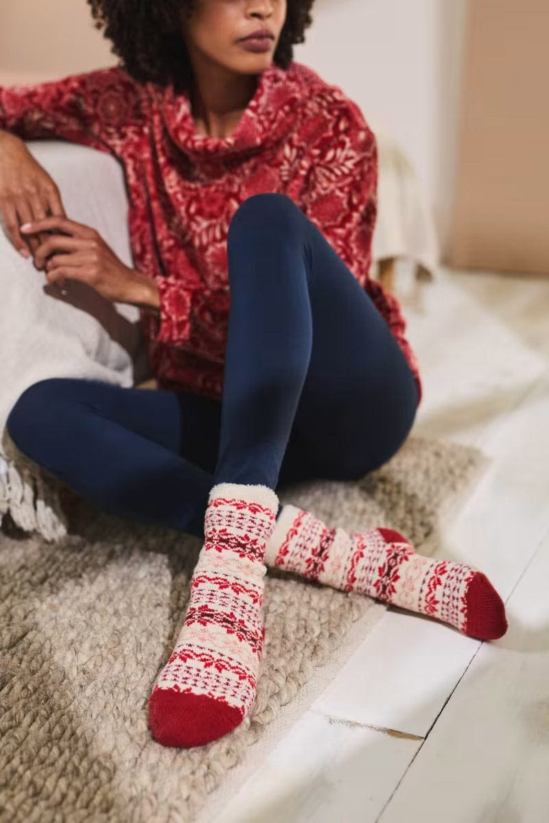 Seasalt Cabin Socks - Ripe Berry Dahlia B-AC35086_26803_OS