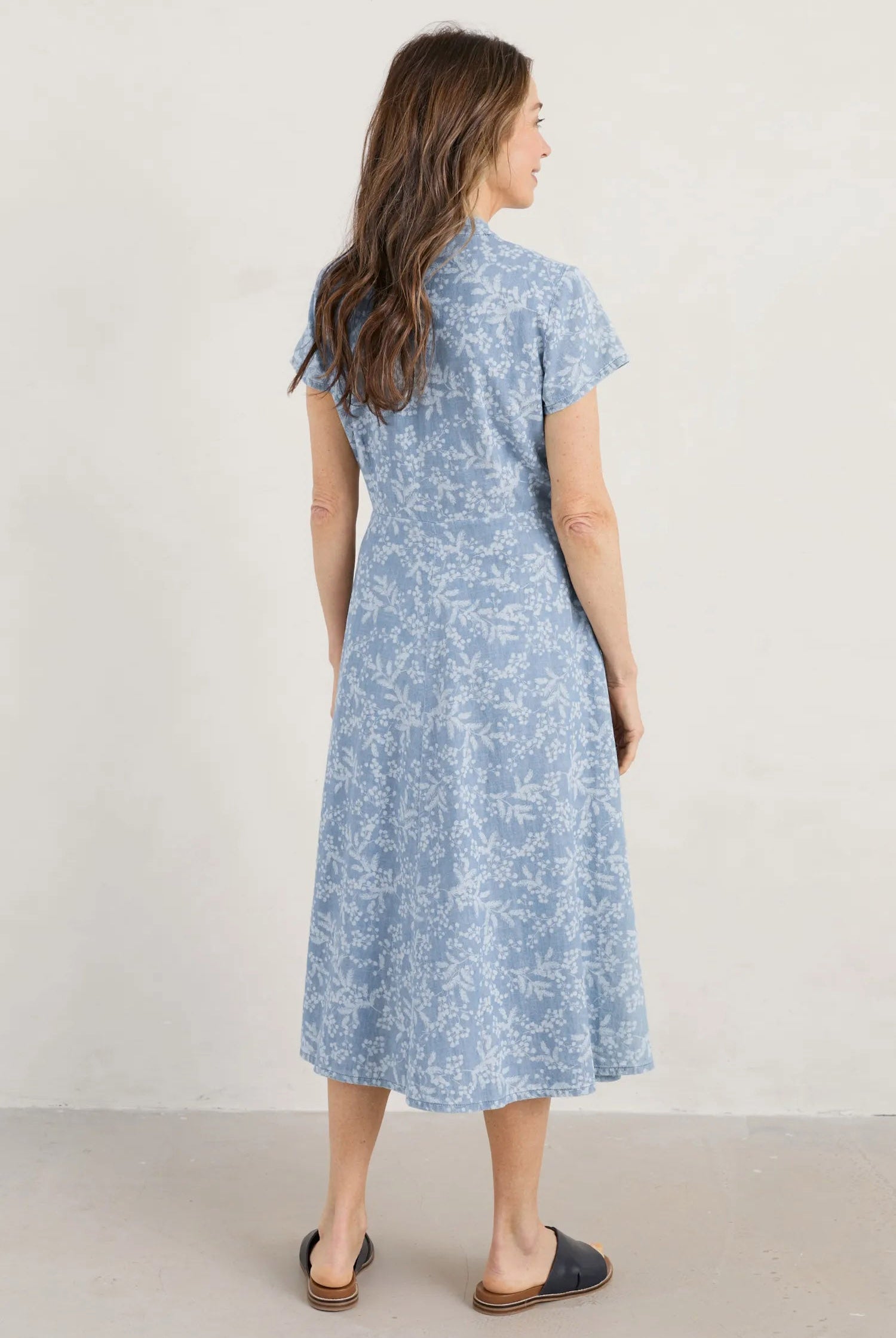 Seasalt Carved Wood Dress - Mimosa Indigo