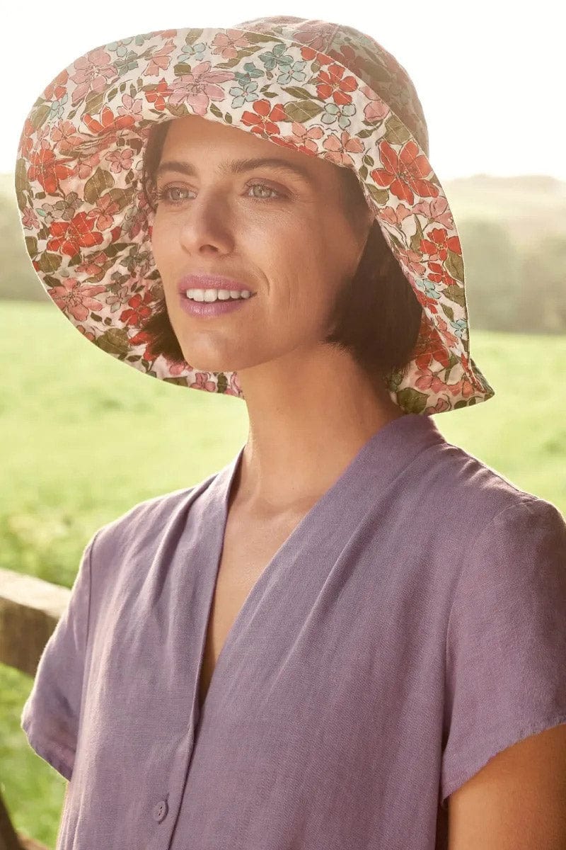 Seasalt Celia Large Brimmed Sunhat - Anemone Vintage Chalk