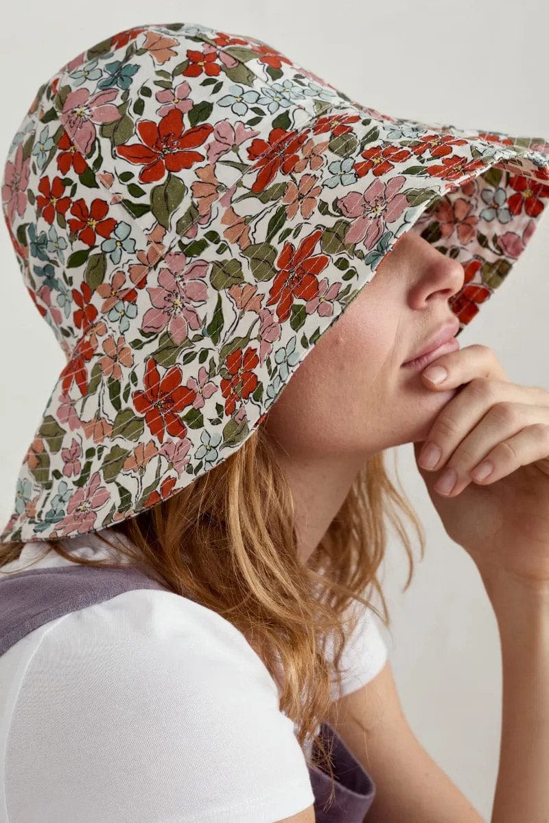 Seasalt Celia Large Brimmed Sunhat - Anemone Vintage Chalk