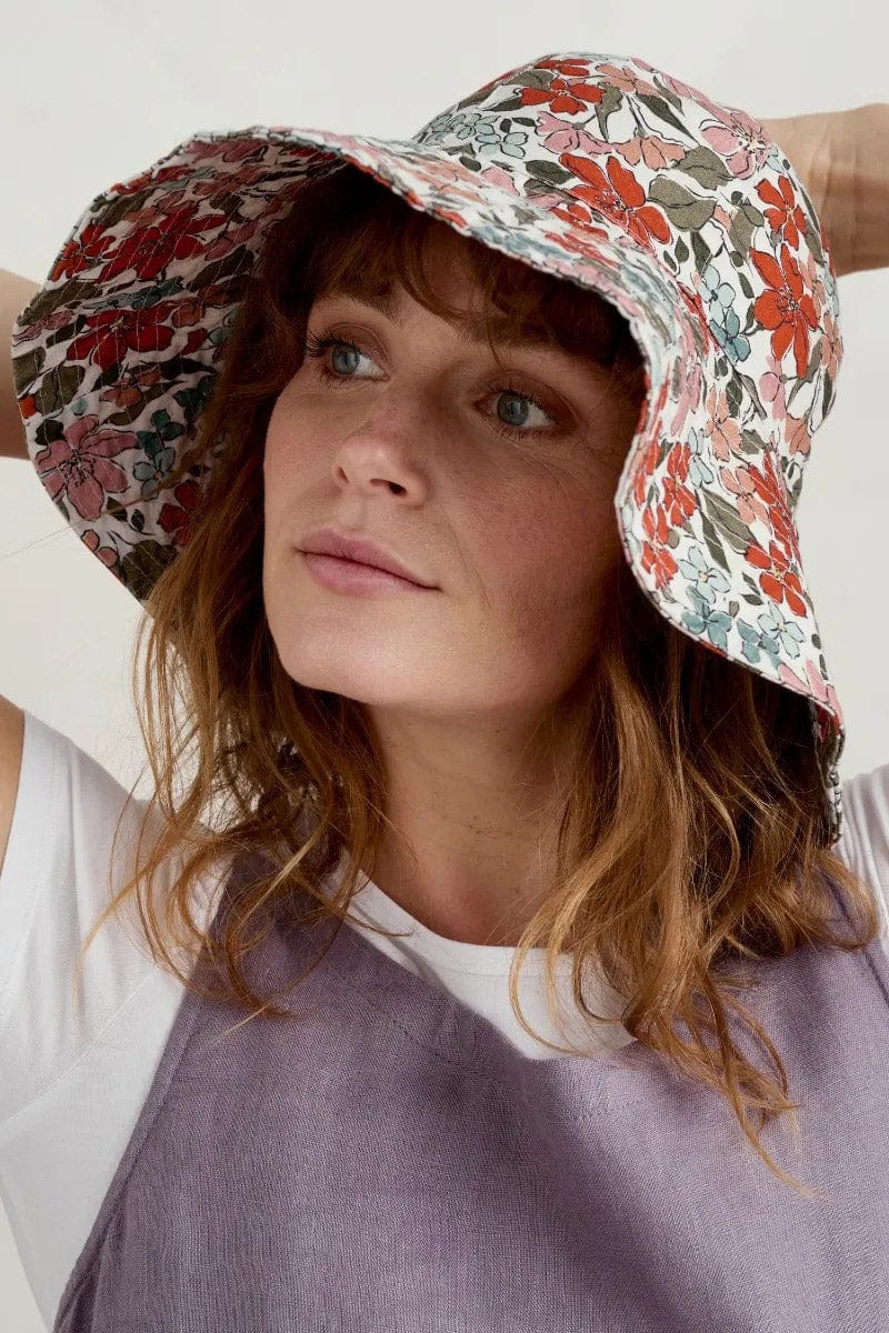 Seasalt Celia Large Brimmed Sunhat - Anemone Vintage Chalk