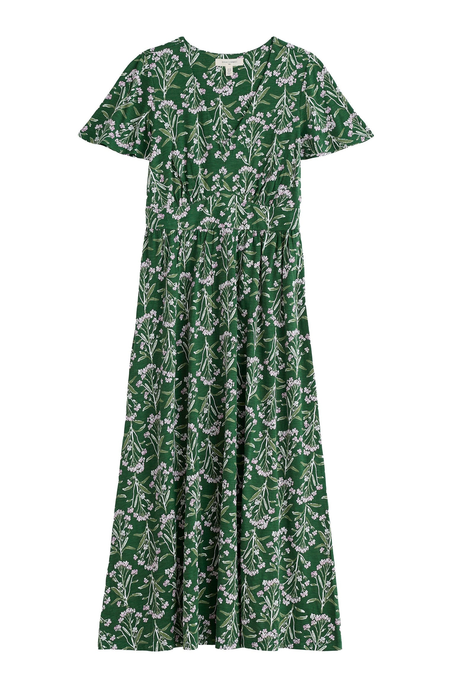 Seasalt Chateaux Cotton Midi Dress - Yarrow Study Treetop