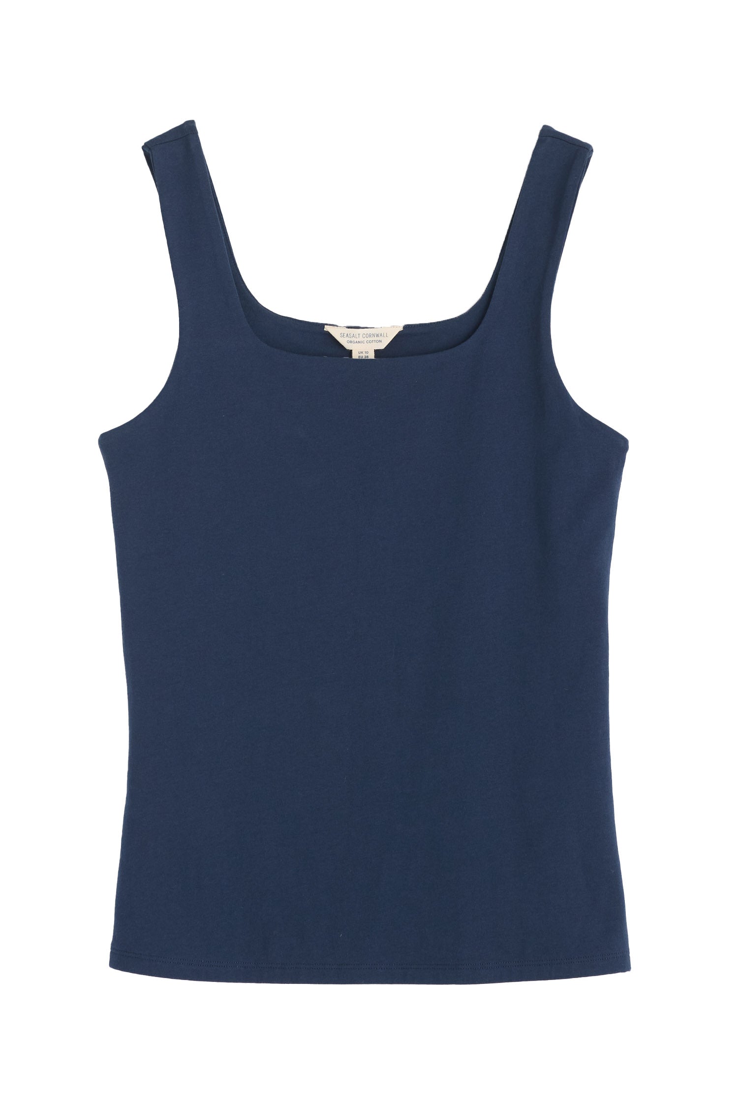 Seasalt Cloud Pass Organic Cotton Jersey Vest - Maritime